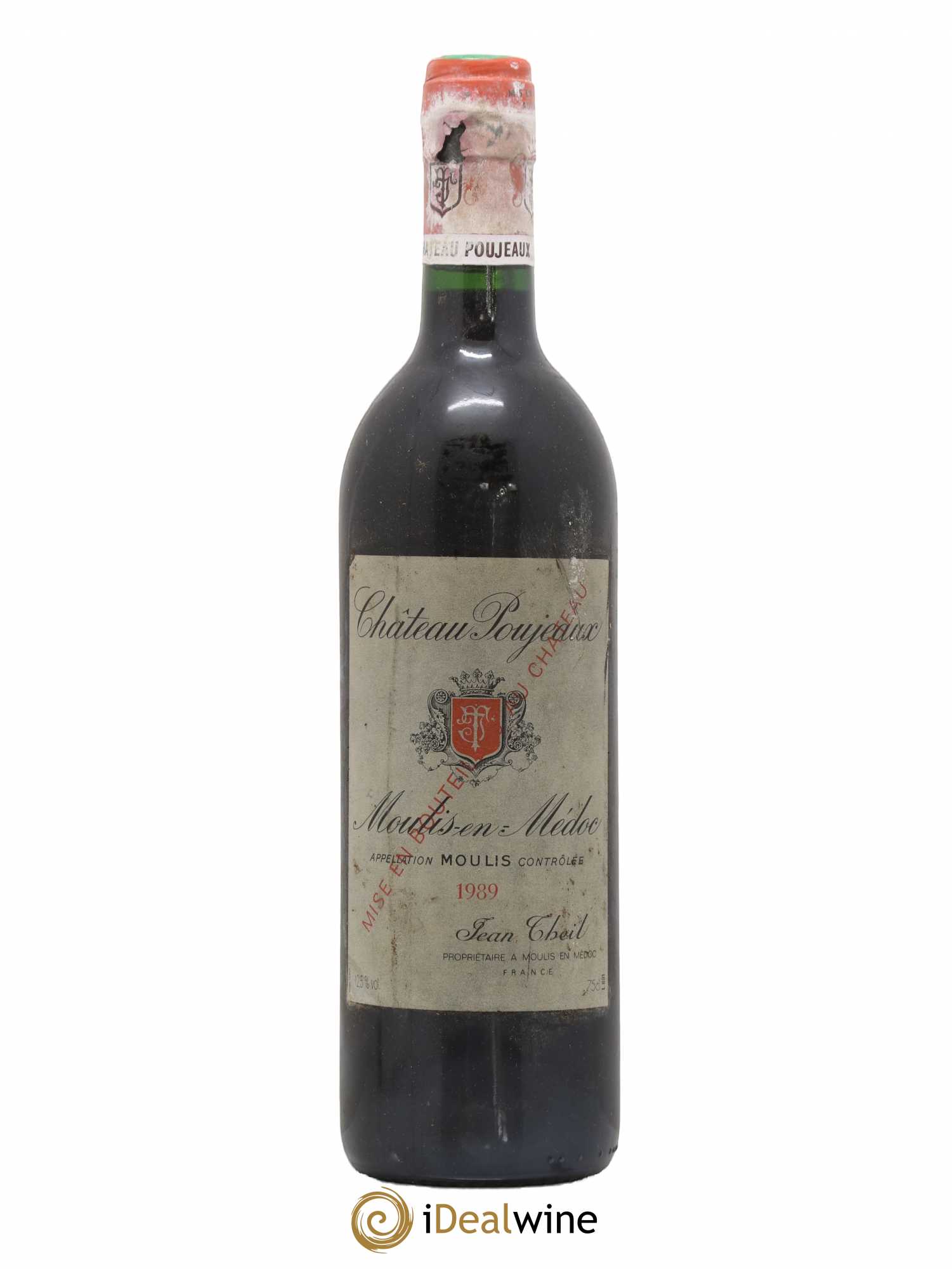 Château Poujeaux 1989 - Lot de 1 bouteille - 0