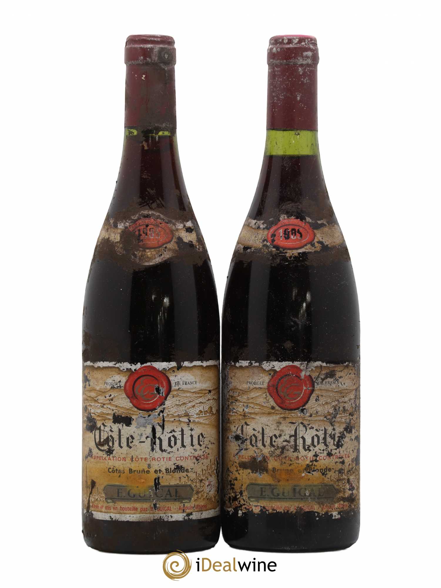 Côte-Rôtie Côtes Brune et Blonde Guigal 1985 - Lot de 2 bouteilles - 0