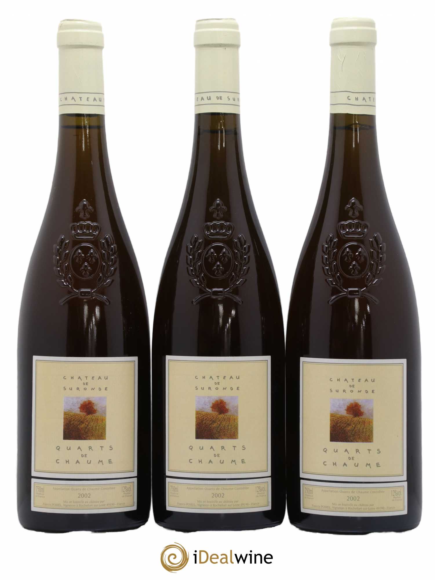 Quarts de Chaume Château de Suronde 2002 - Lotto di 3 bottiglie - 0