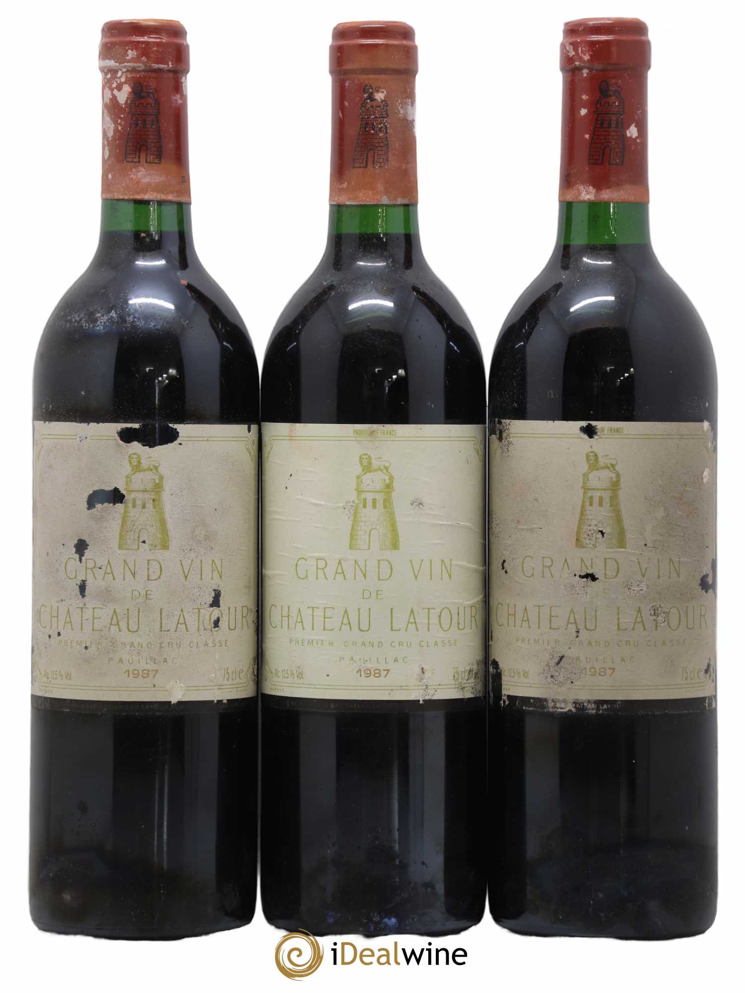 Château Latour 1er Grand Cru Classé 1987 - Lot de 3 bouteilles - 0