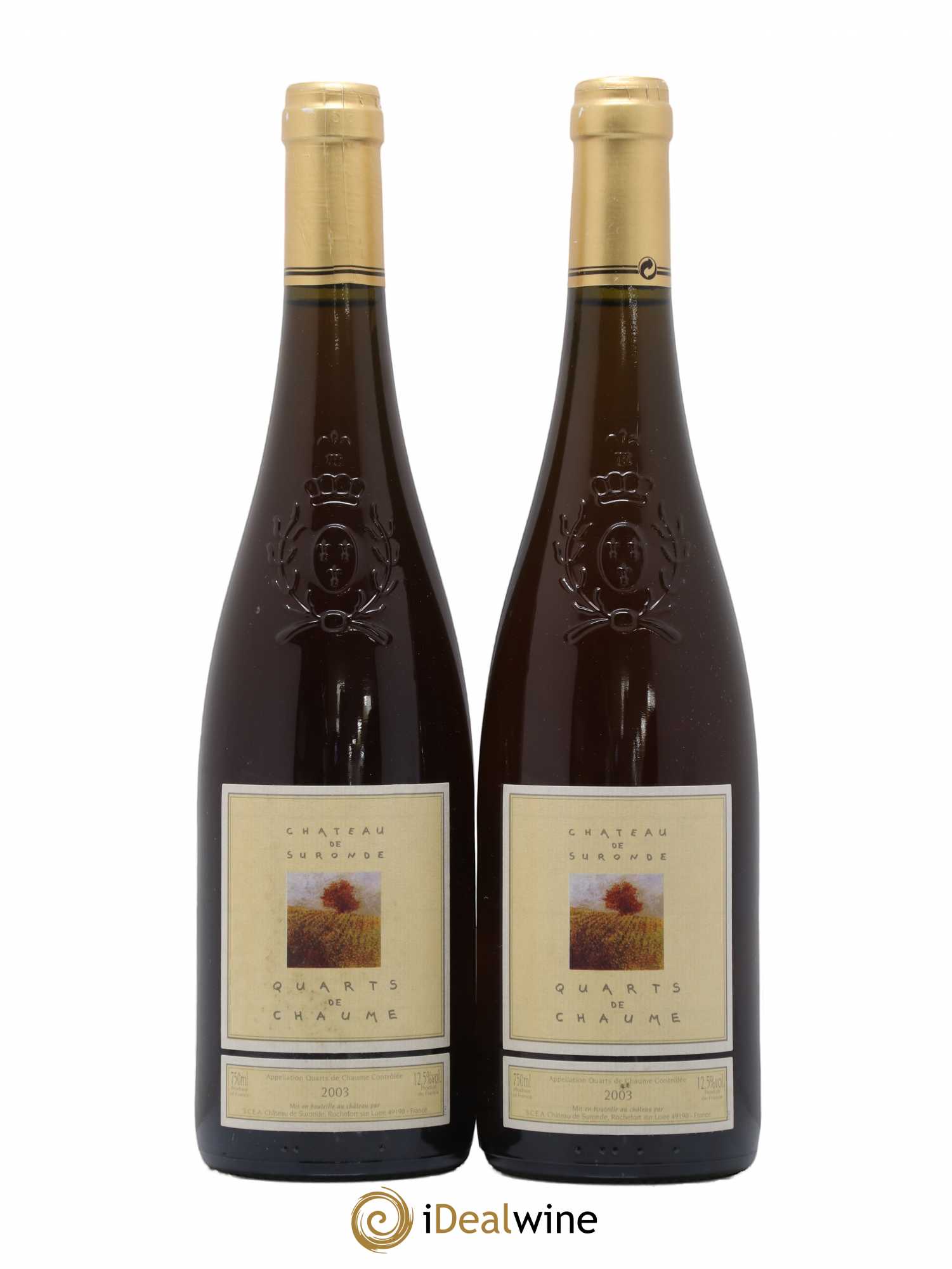 Quarts de Chaume Château de Suronde 2003 - Lotto di 2 bottiglie - 0