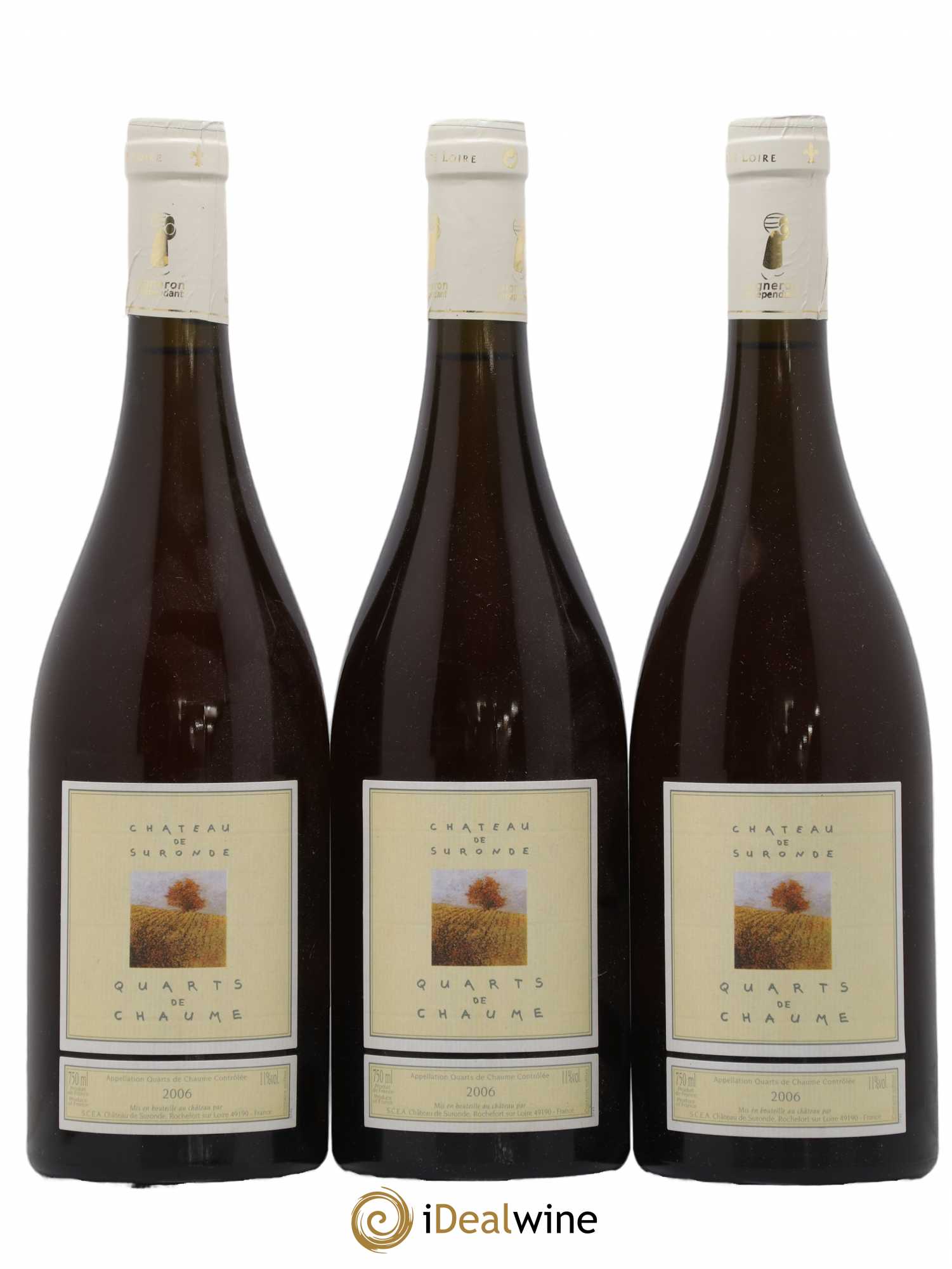 Quarts de Chaume Château de Suronde 2006 - Lotto di 3 bottiglie - 0