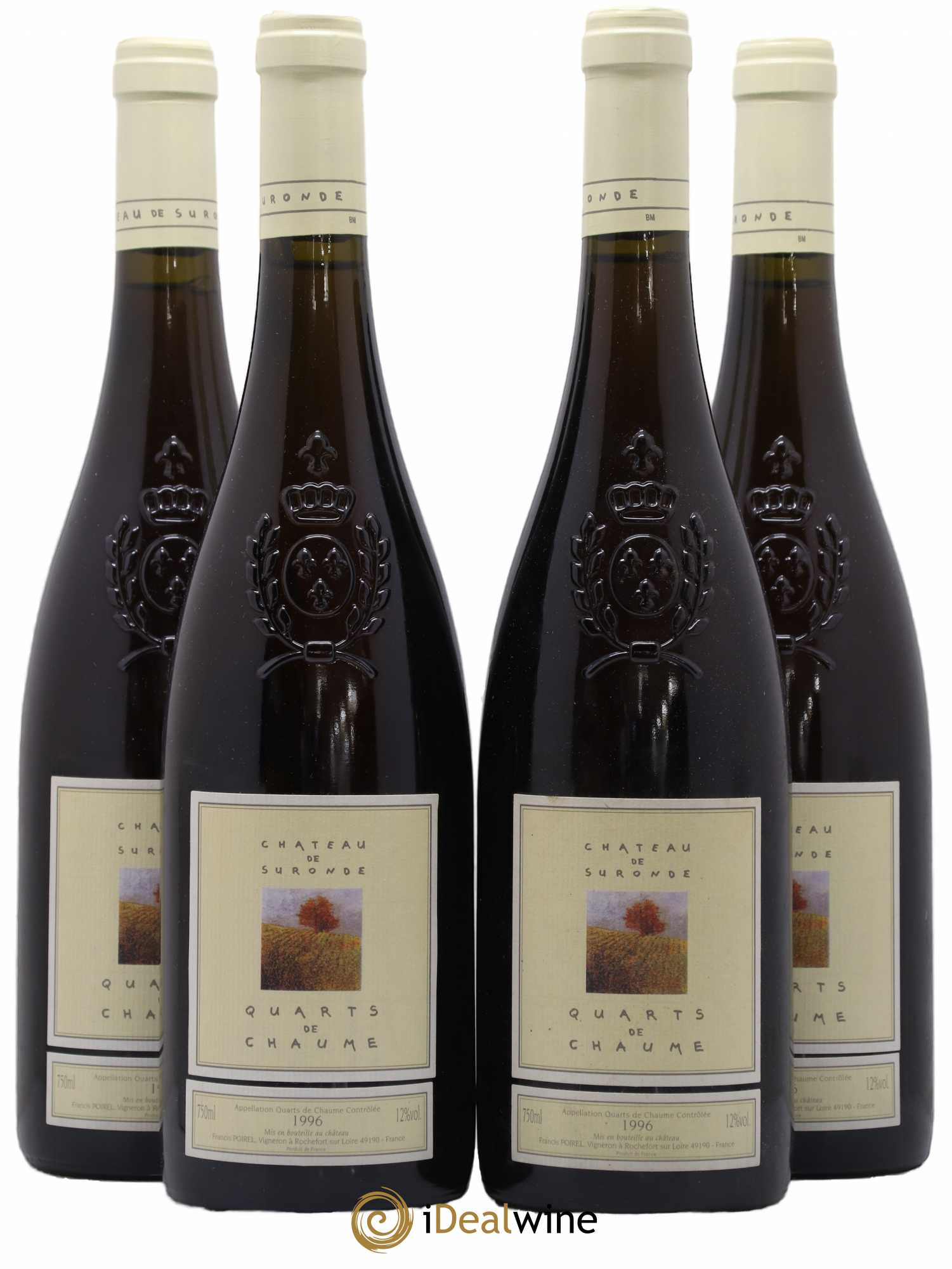 Quarts de Chaume Château de Suronde 1996 - Lotto di 4 bottiglie - 0