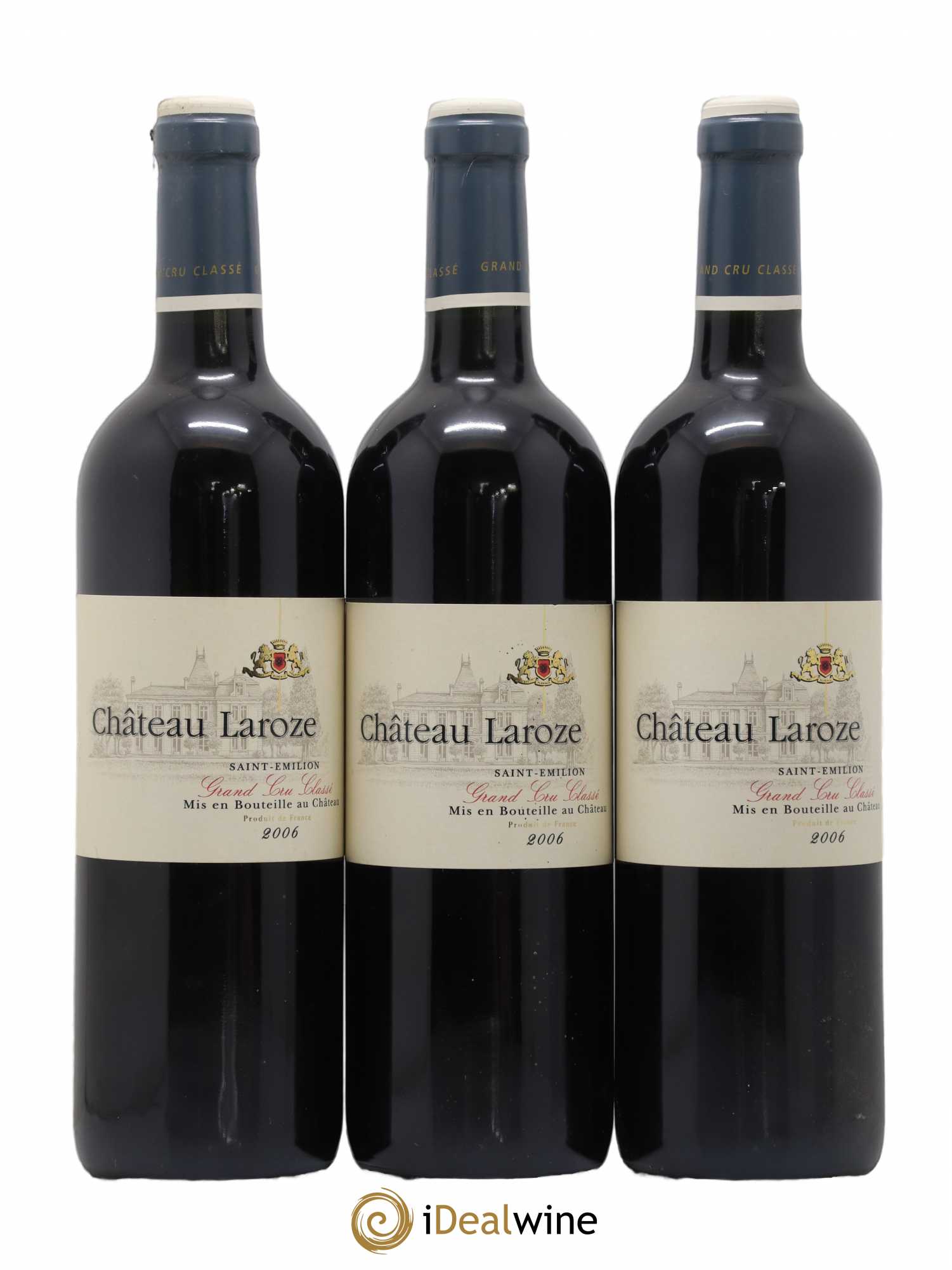 Château Laroze Grand Cru Classé 2006 - Lot de 3 bouteilles - 0