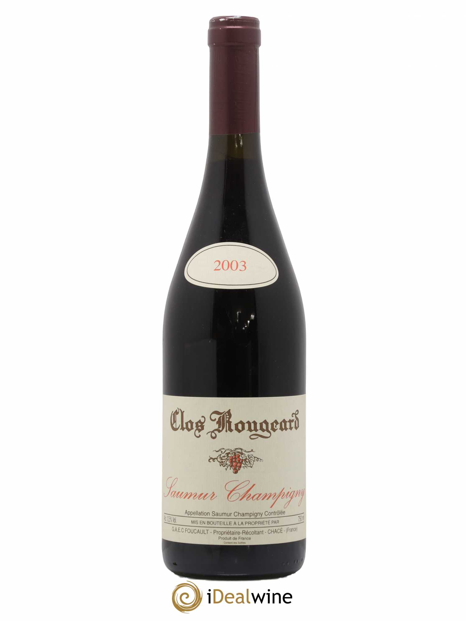 Saumur-Champigny Les Poyeux Clos Rougeard 2003 - Lot de 1 bouteille - 0