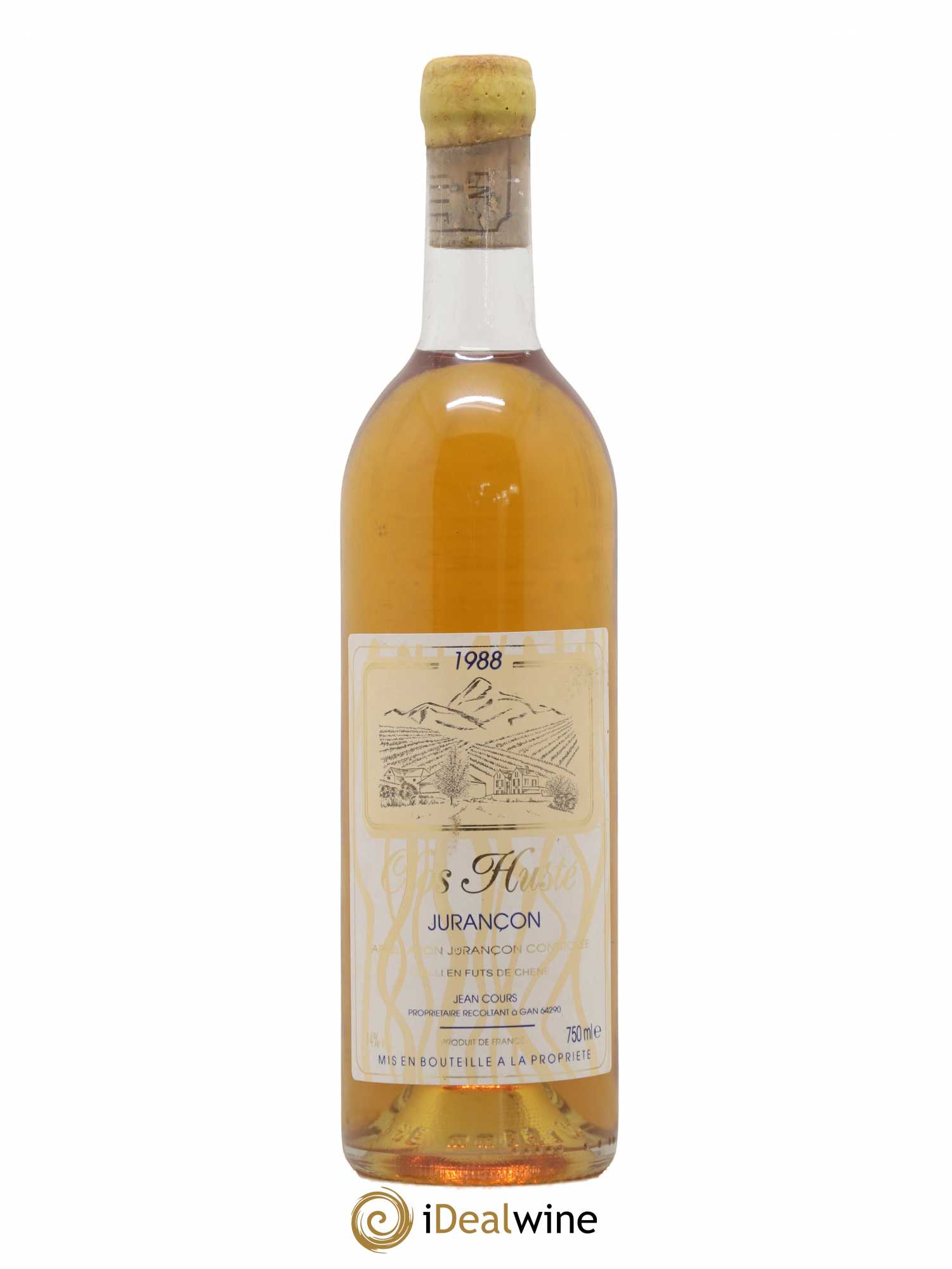 Jurançon Clos Huste Jean Cours 1988 - Posten von 1 Flasche - 0