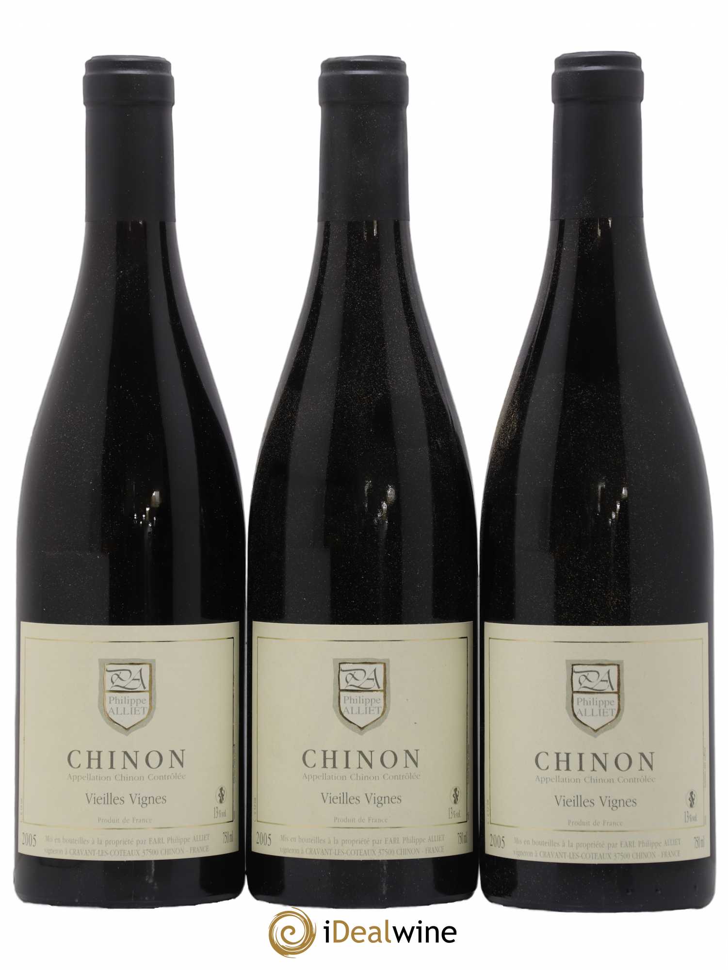 Chinon Vieilles Vignes Philippe Alliet 2005 - Lot de 3 bouteilles - 0