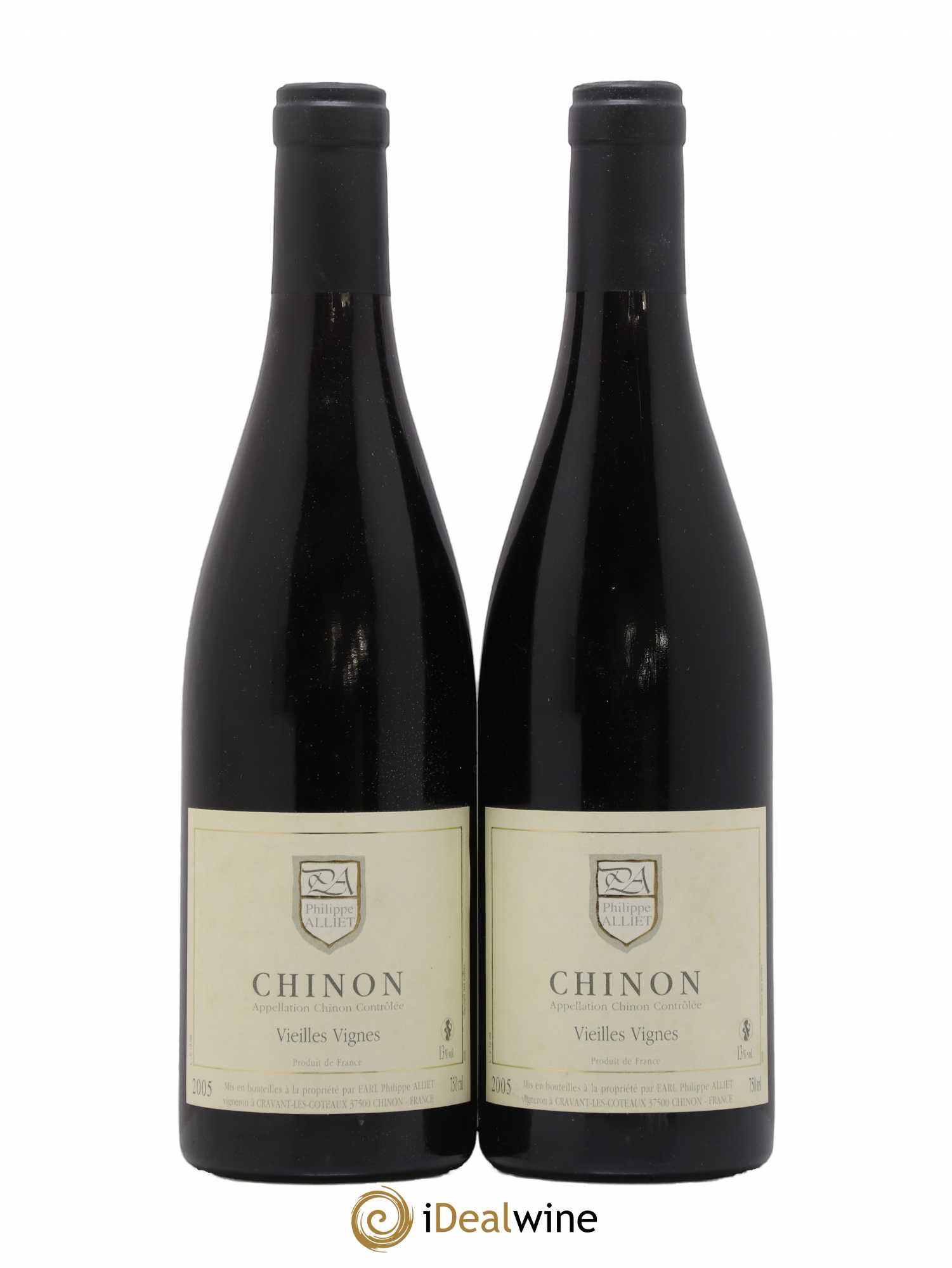 Chinon Vieilles Vignes Philippe Alliet 2005 - Lot de 2 bouteilles - 0