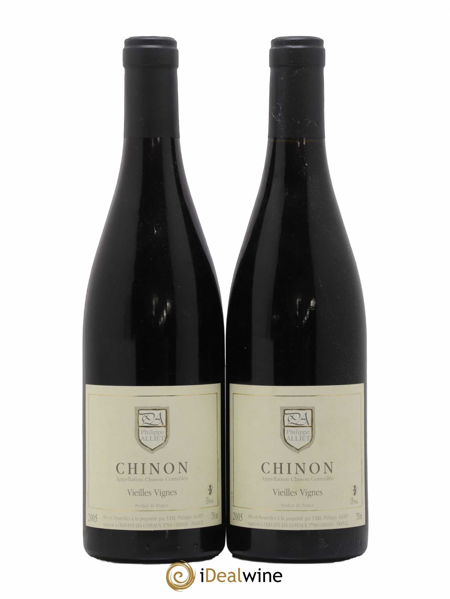 Chinon Vieilles Vignes Philippe Alliet 2005 - Lot de 2 bouteilles - 0