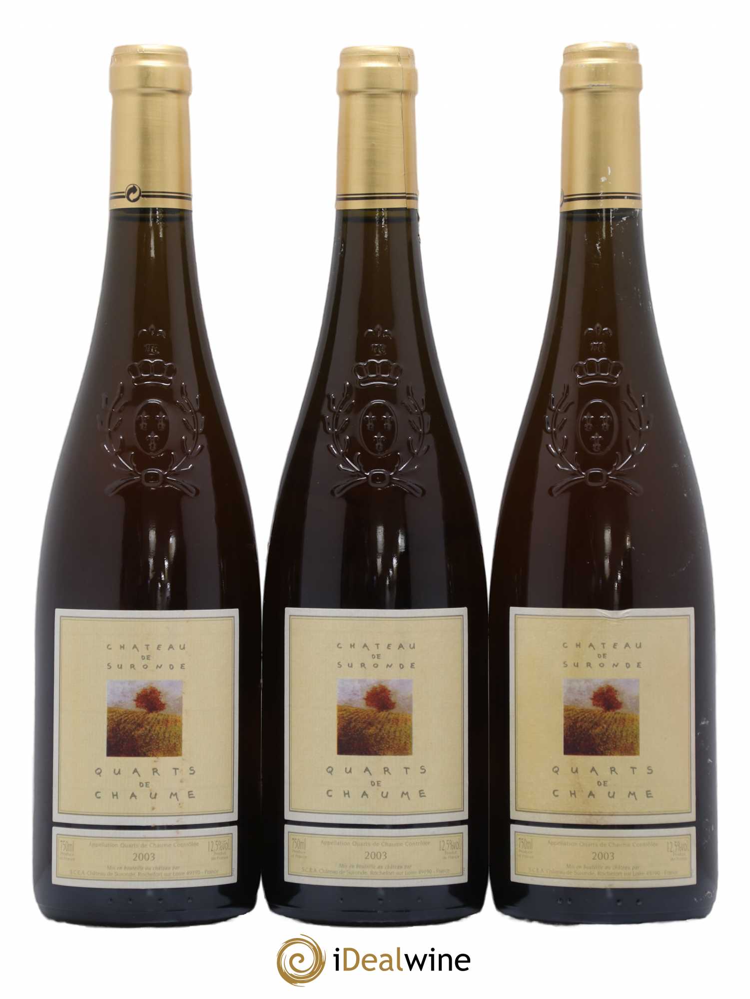 Quarts de Chaume Château de Suronde 2003 - Lotto di 3 bottiglie - 0