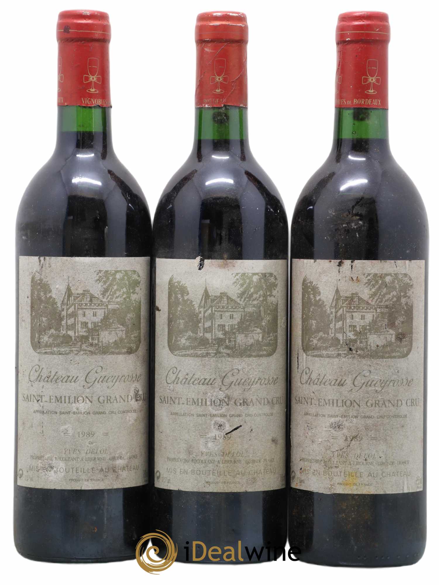 Saint-Émilion Grand Cru 1989 - Posten von 3 Flaschen - 0
