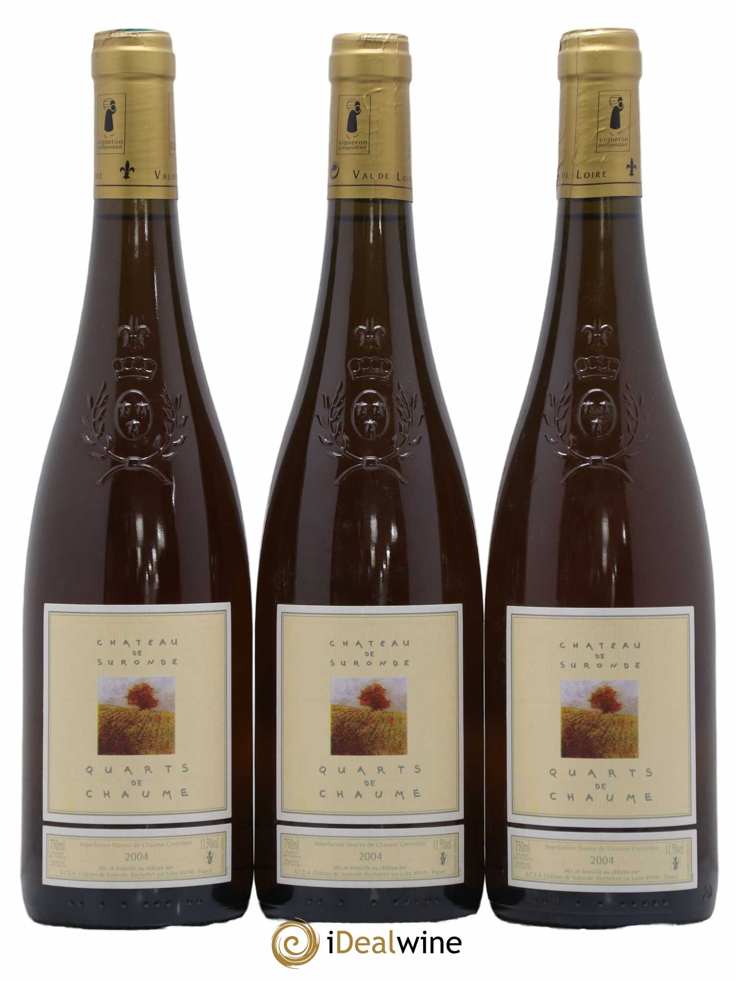 Quarts de Chaume Château de Suronde 2004 - Lotto di 3 bottiglie - 0