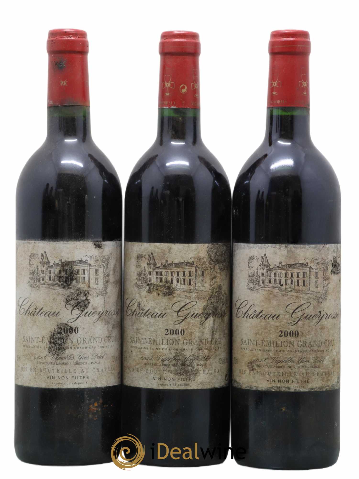 Saint-Émilion Grand Cru 2000 - Posten von 3 Flaschen - 0