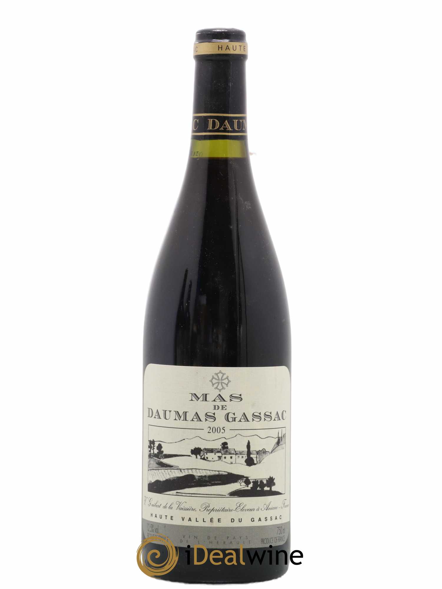 Saint-Guilhem-le-Désert - Cité d'Aniane Mas Daumas Gassac Famille Guibert de La Vaissière 2005 - Lot de 1 bouteille - 0
