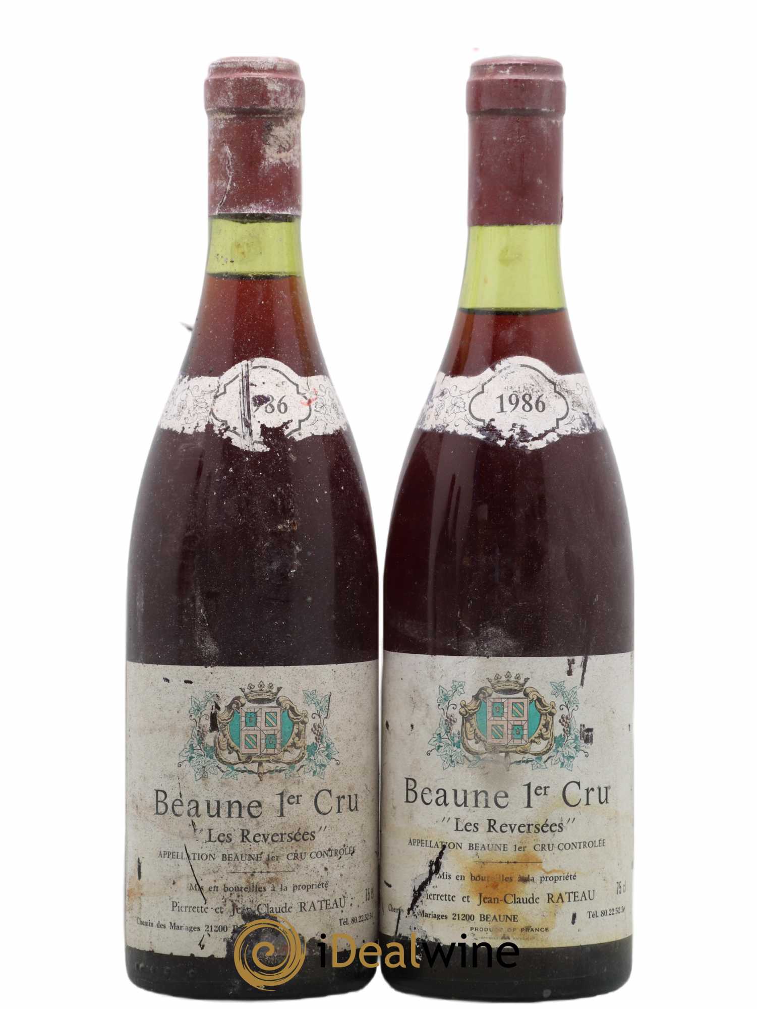 Beaune 1er Cru Les Reservees Rateau 1986 - Posten von 2 Flaschen - 0