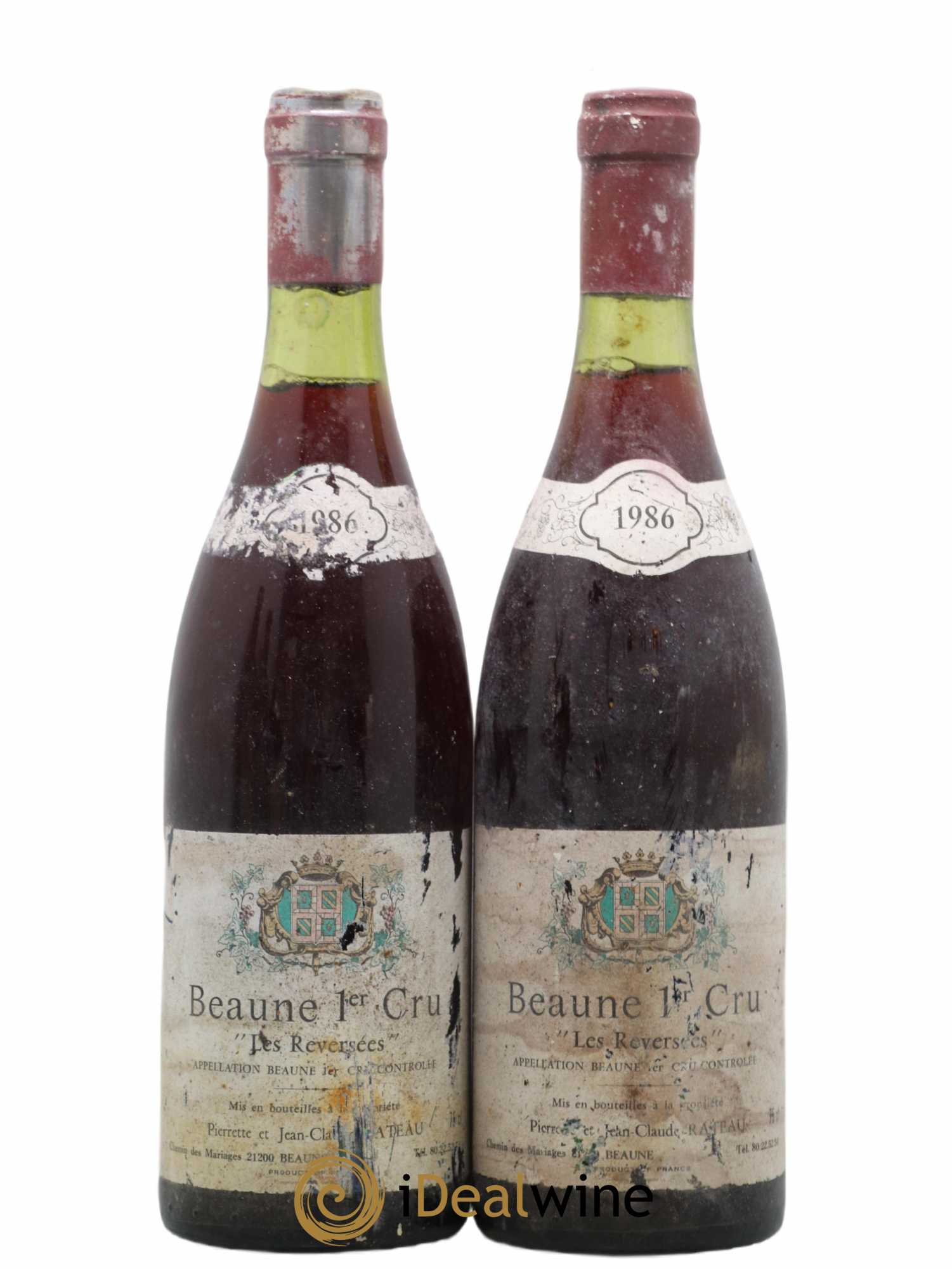 Beaune 1er Cru Les Reservees Rateau 1986 - Posten von 2 Flaschen - 0