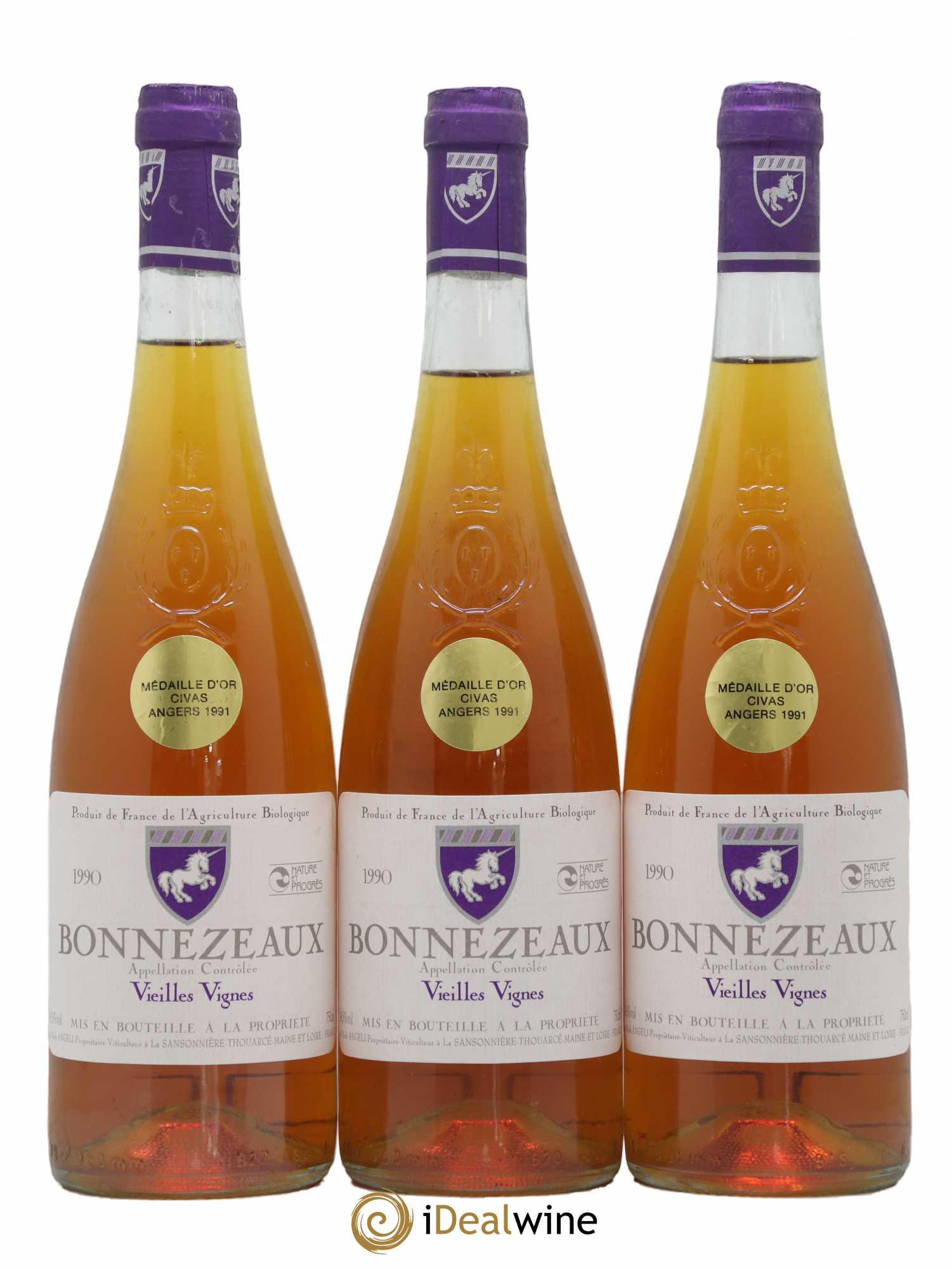 Bonnezeaux Vieilles Vignes Mark Angeli Ferme De La Sansonniere 1990 - Lotto di 12 bottiglie - 1