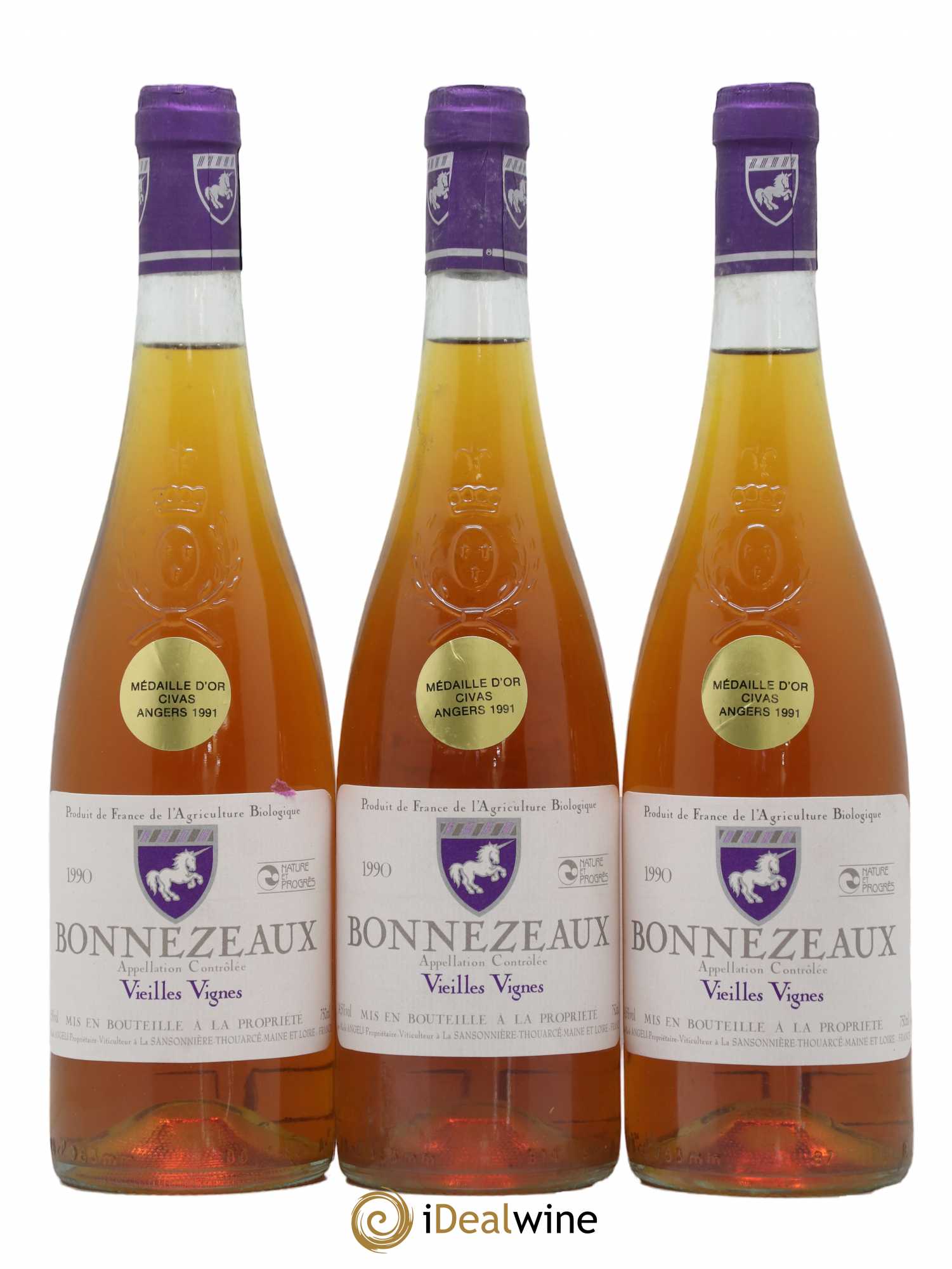 Bonnezeaux Vieilles Vignes Mark Angeli Ferme De La Sansonniere 1990 - Lotto di 12 bottiglie - 3