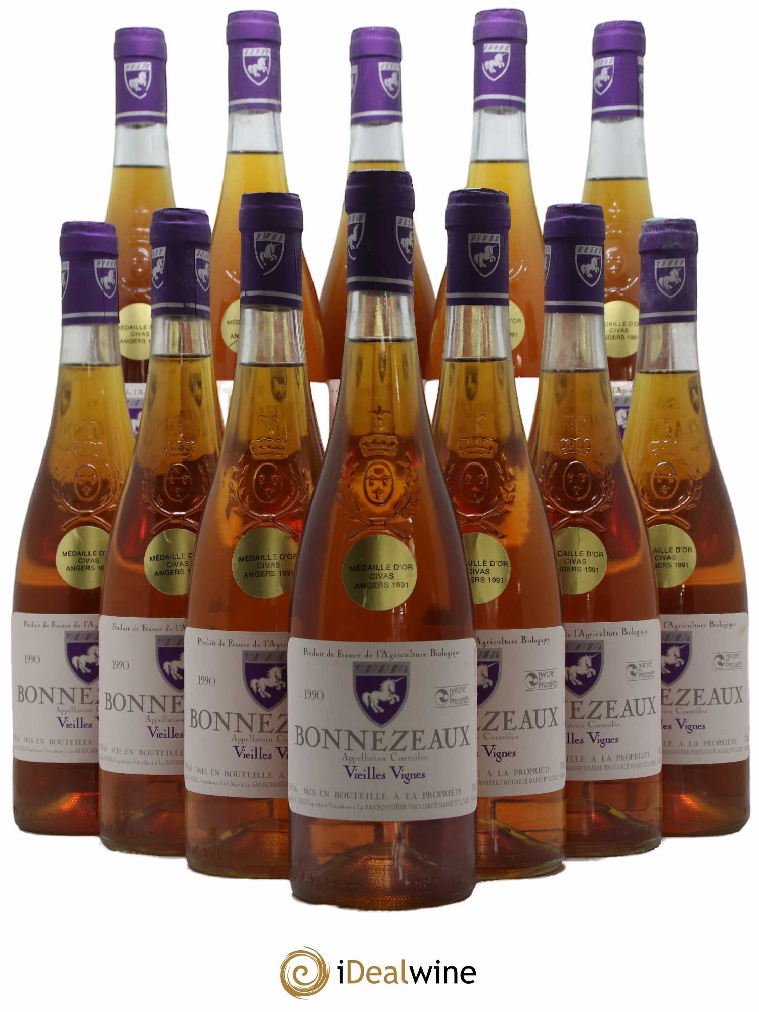 Bonnezeaux Vieilles Vignes Mark Angeli Ferme De La Sansonniere 1990 - Lotto di 12 bottiglie - 0