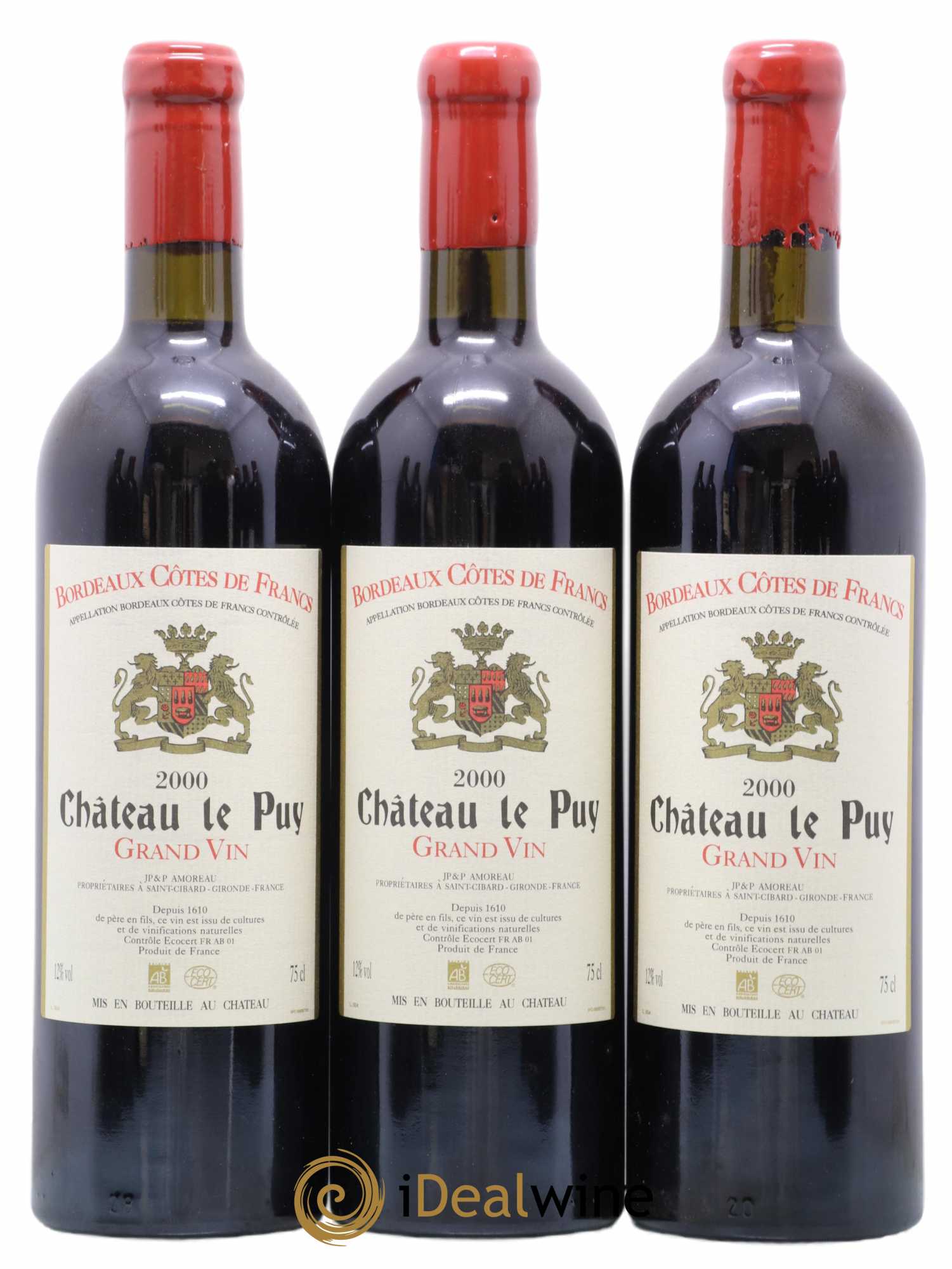 Château Le Puy 2000 - Lot de 6 bouteilles - 1