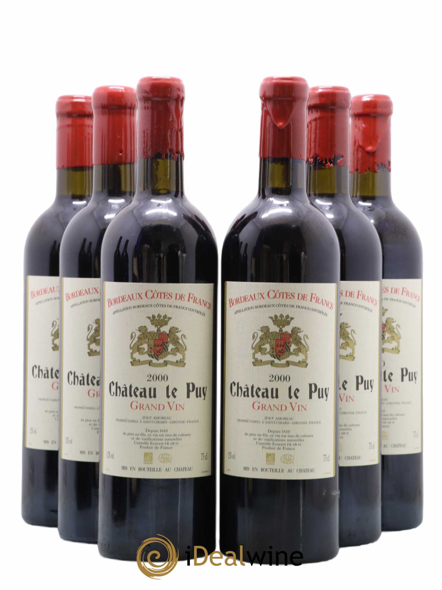 Château Le Puy 2000 - Lot de 6 bouteilles - 0
