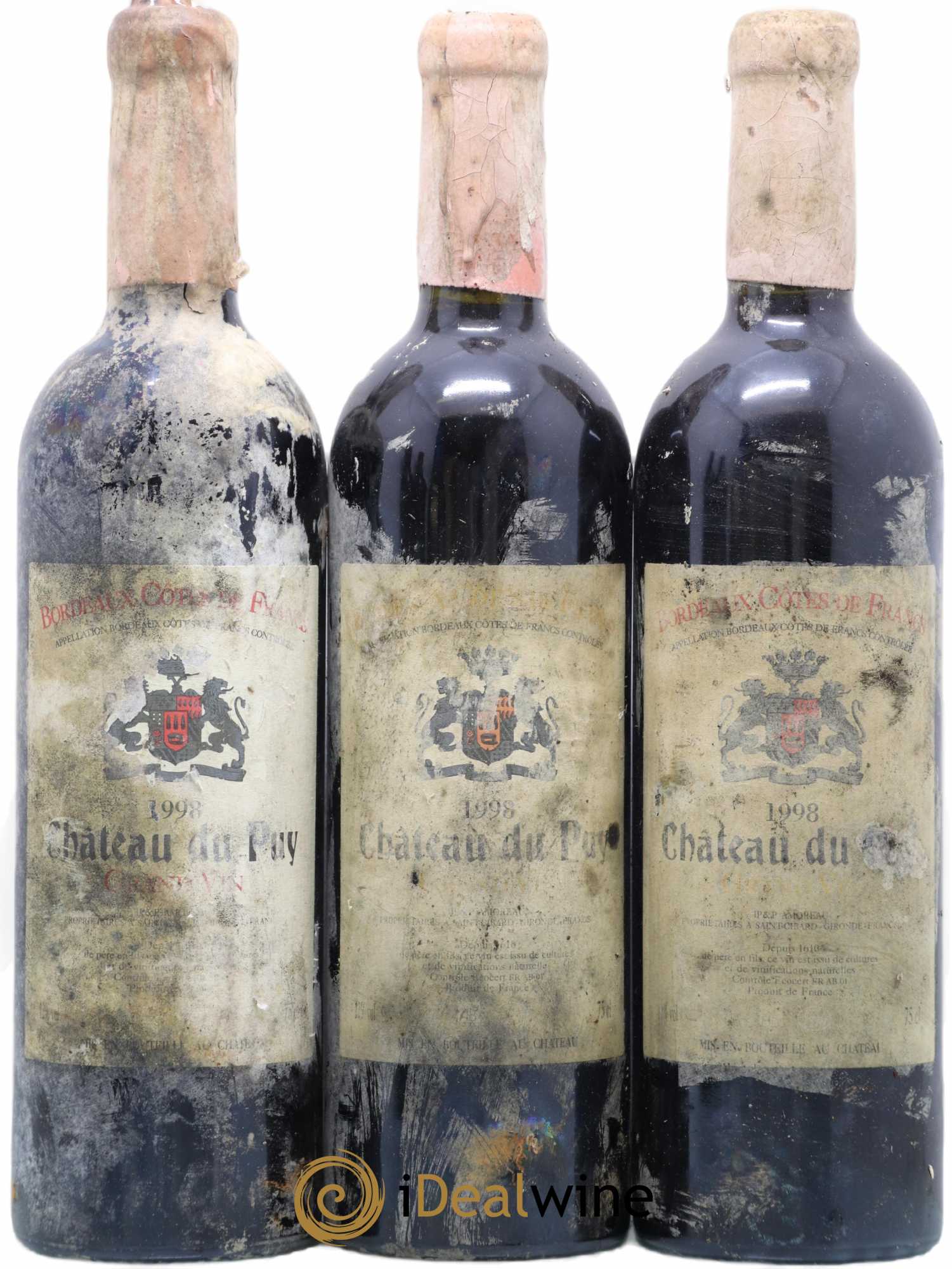 Château Le Puy 1998 - Lot de 3 bouteilles - 0