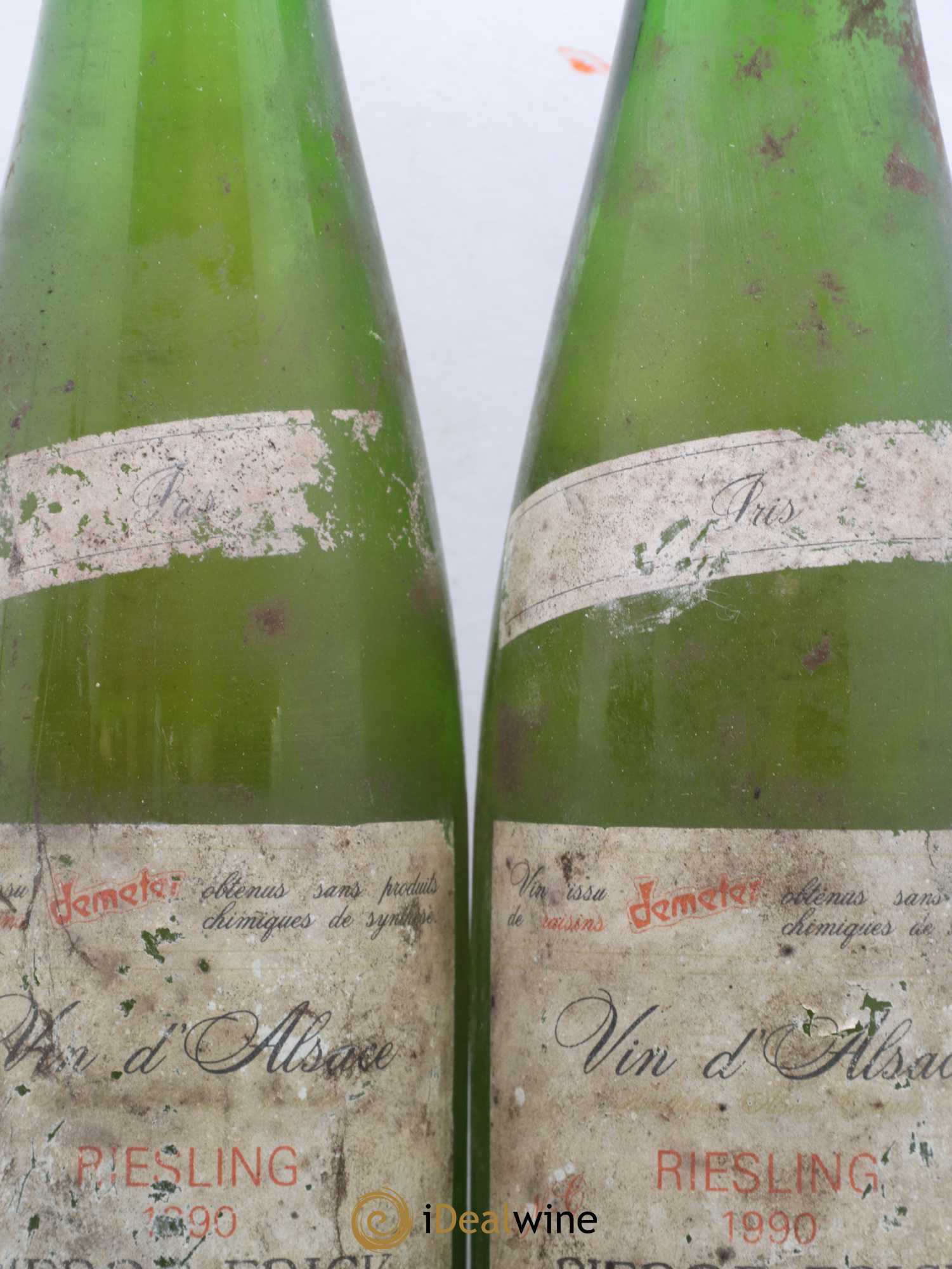 Riesling Gris Domaine Frick 1990 - Lot de 2 bouteilles - 1