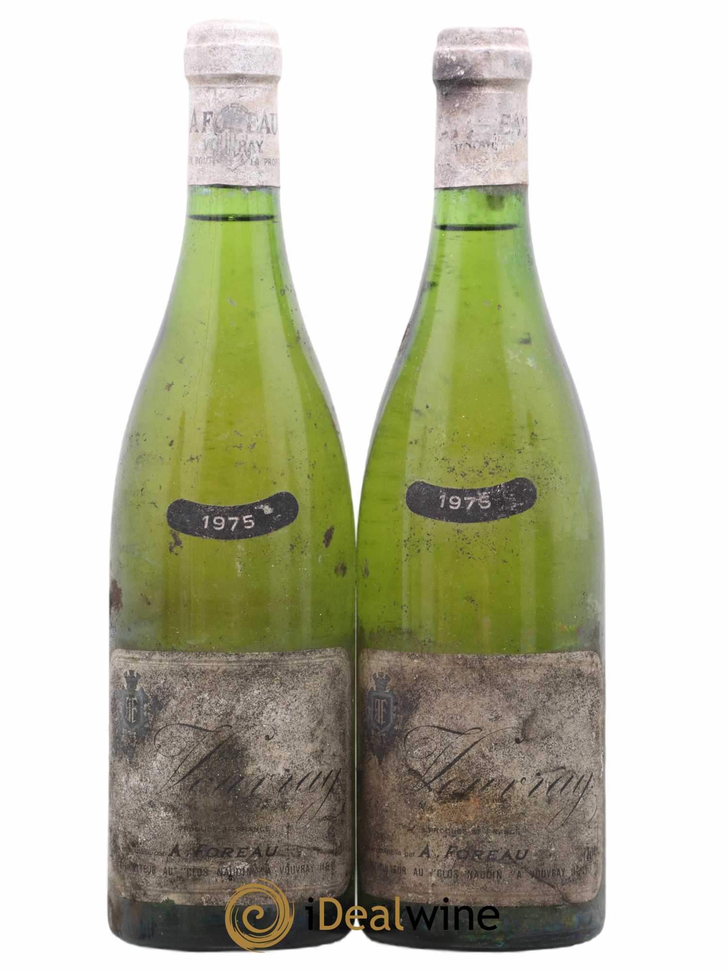 Vouvray Sec Clos Naudin - Philippe Foreau 1975 - Lot de 2 bouteilles - 0