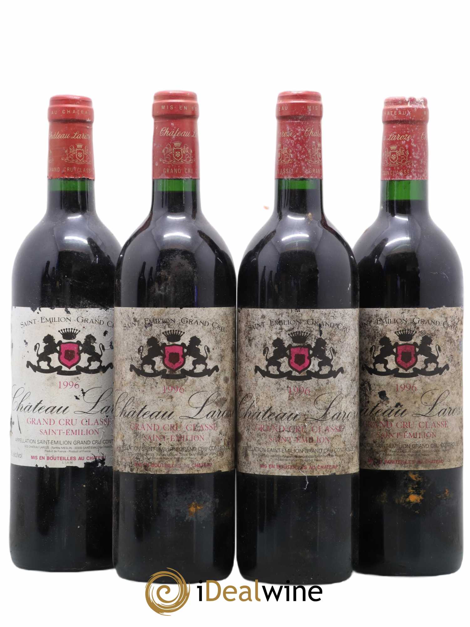 Château Laroze Grand Cru Classé 1996 - Lot de 4 bouteilles - 0