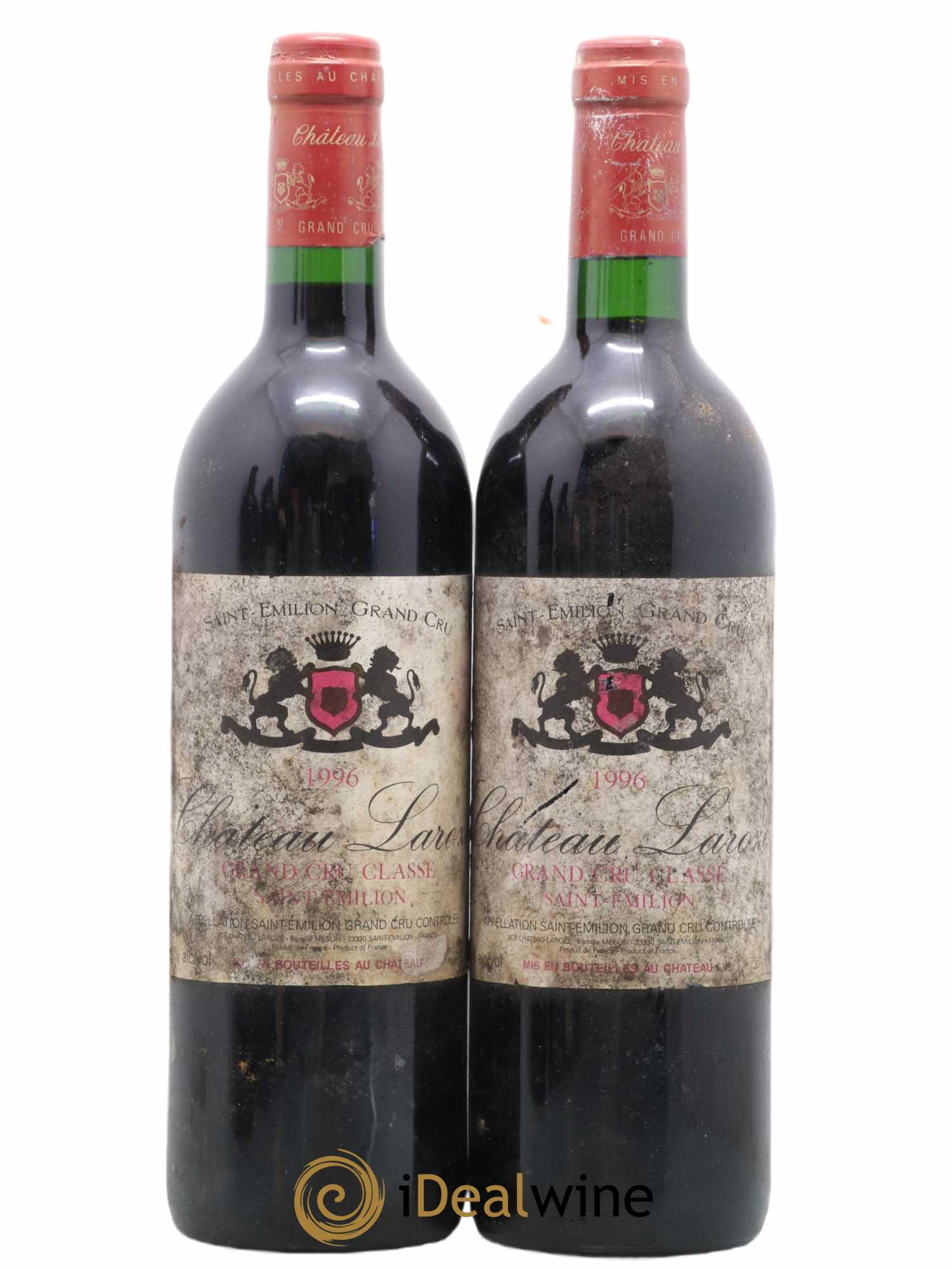 Château Laroze Grand Cru Classé 1996 - Lot de 2 bouteilles - 0