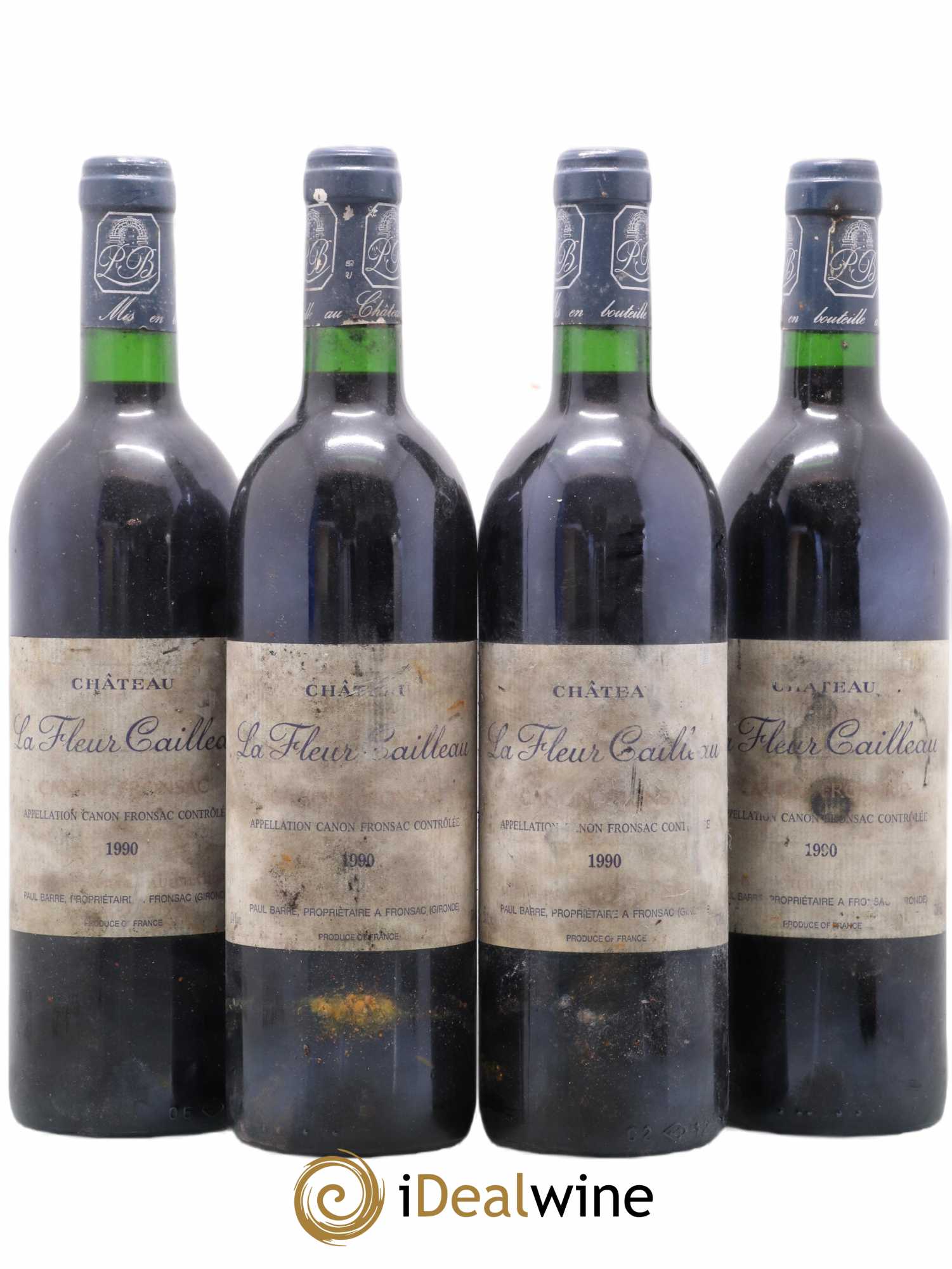 Canon-Fronsac Château La Fleur Cailleau 1990 - Lot de 4 bouteilles - 0