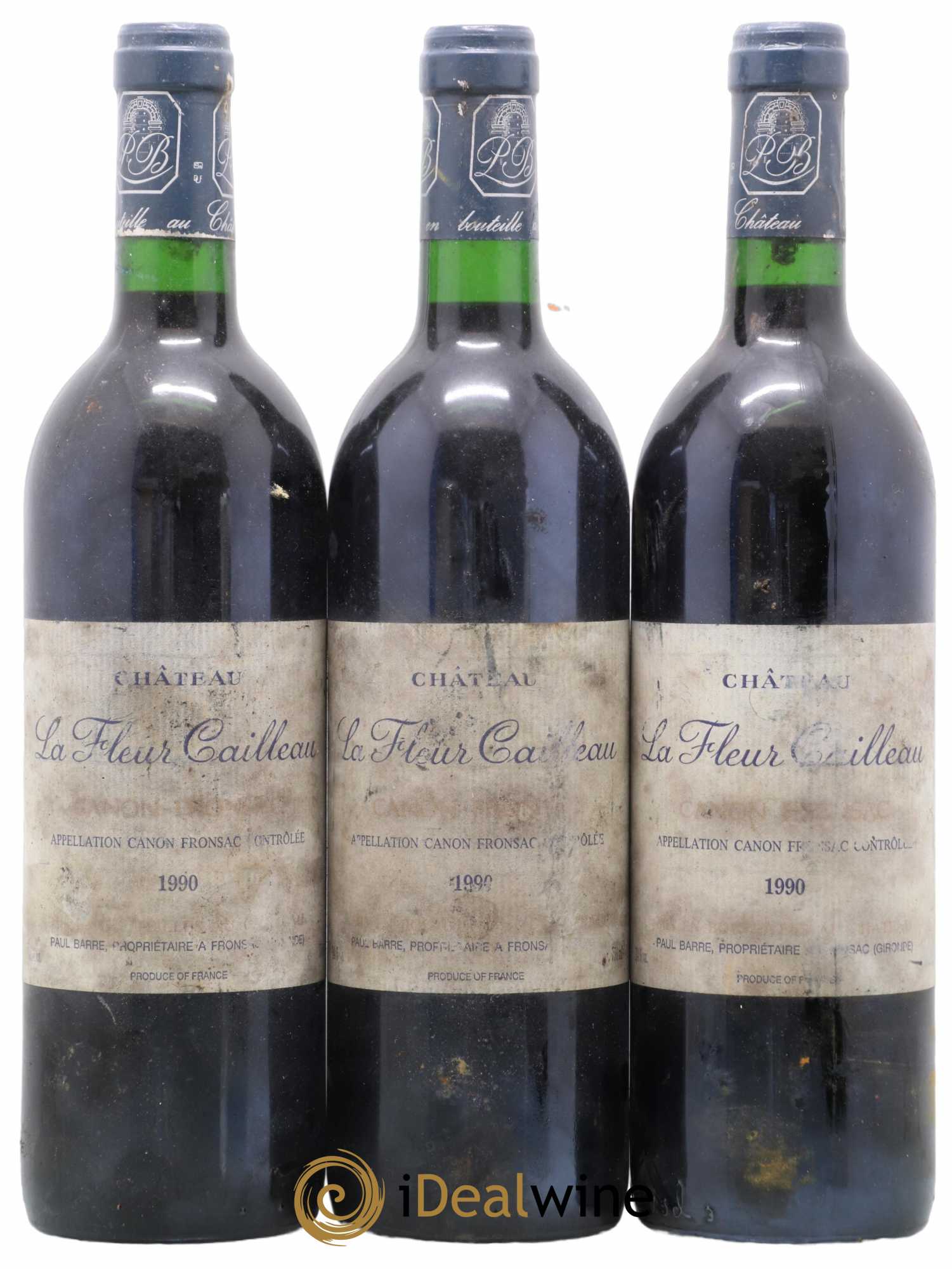 Canon-Fronsac Château La Fleur Cailleau 1990 - Lot of 3 bottles - 0