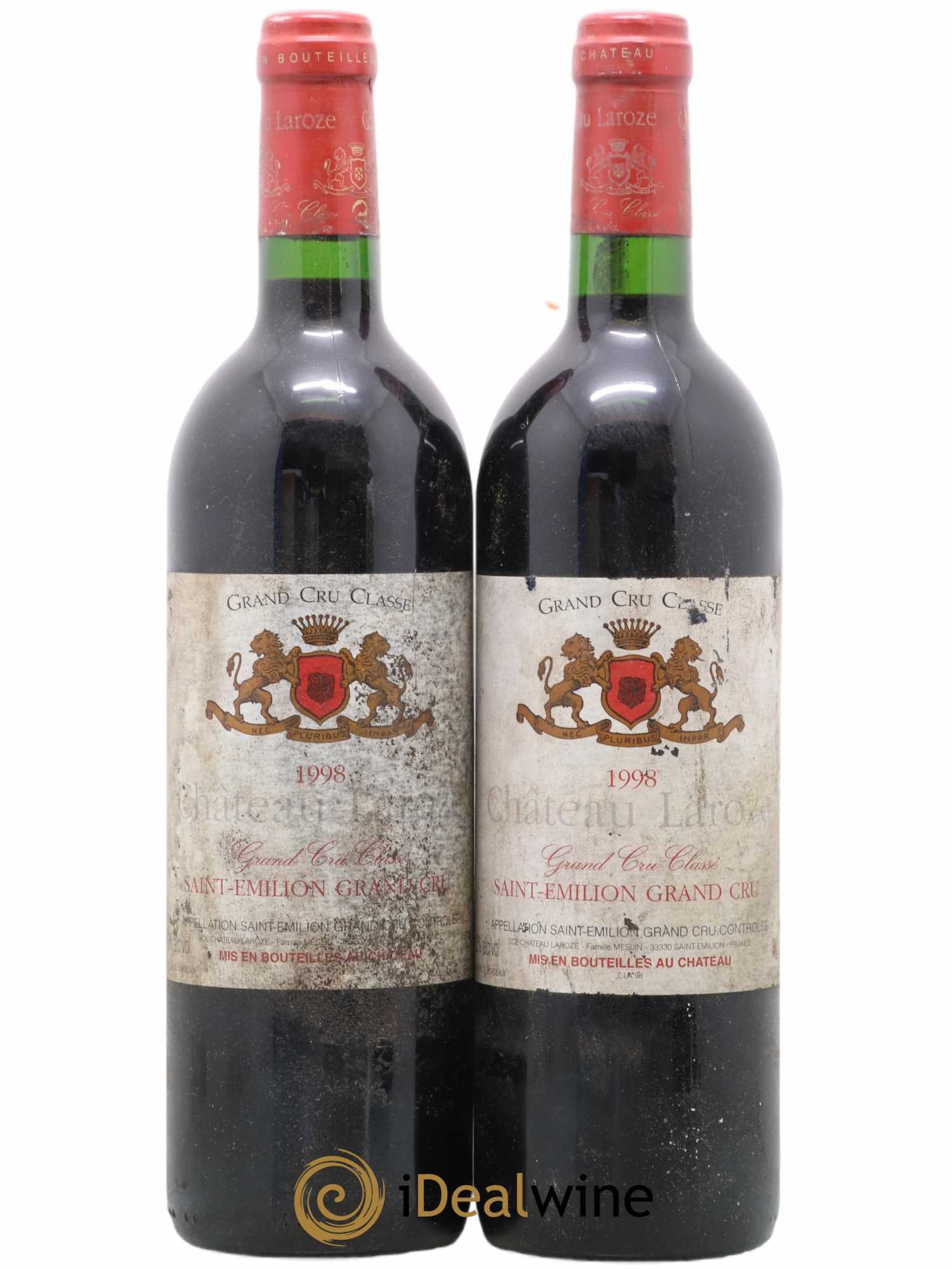 Château Laroze Grand Cru Classé 1998 - Lot de 2 bouteilles - 0