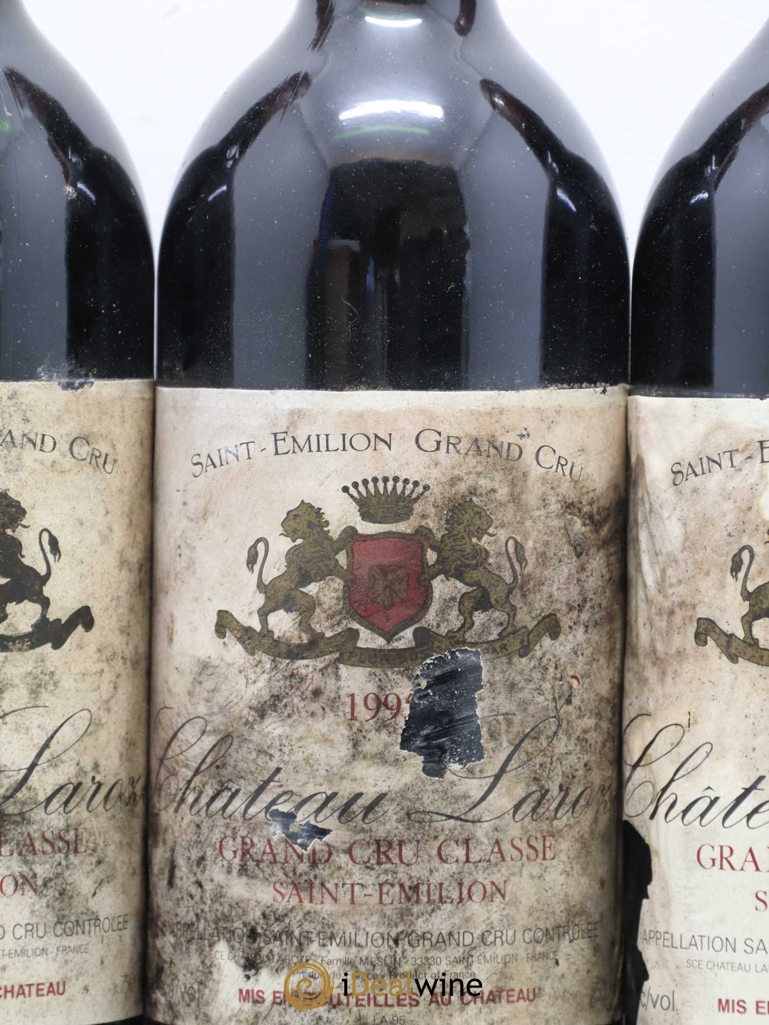 Château Laroze Grand Cru Classé 1995 - Lot de 3 bouteilles - 1
