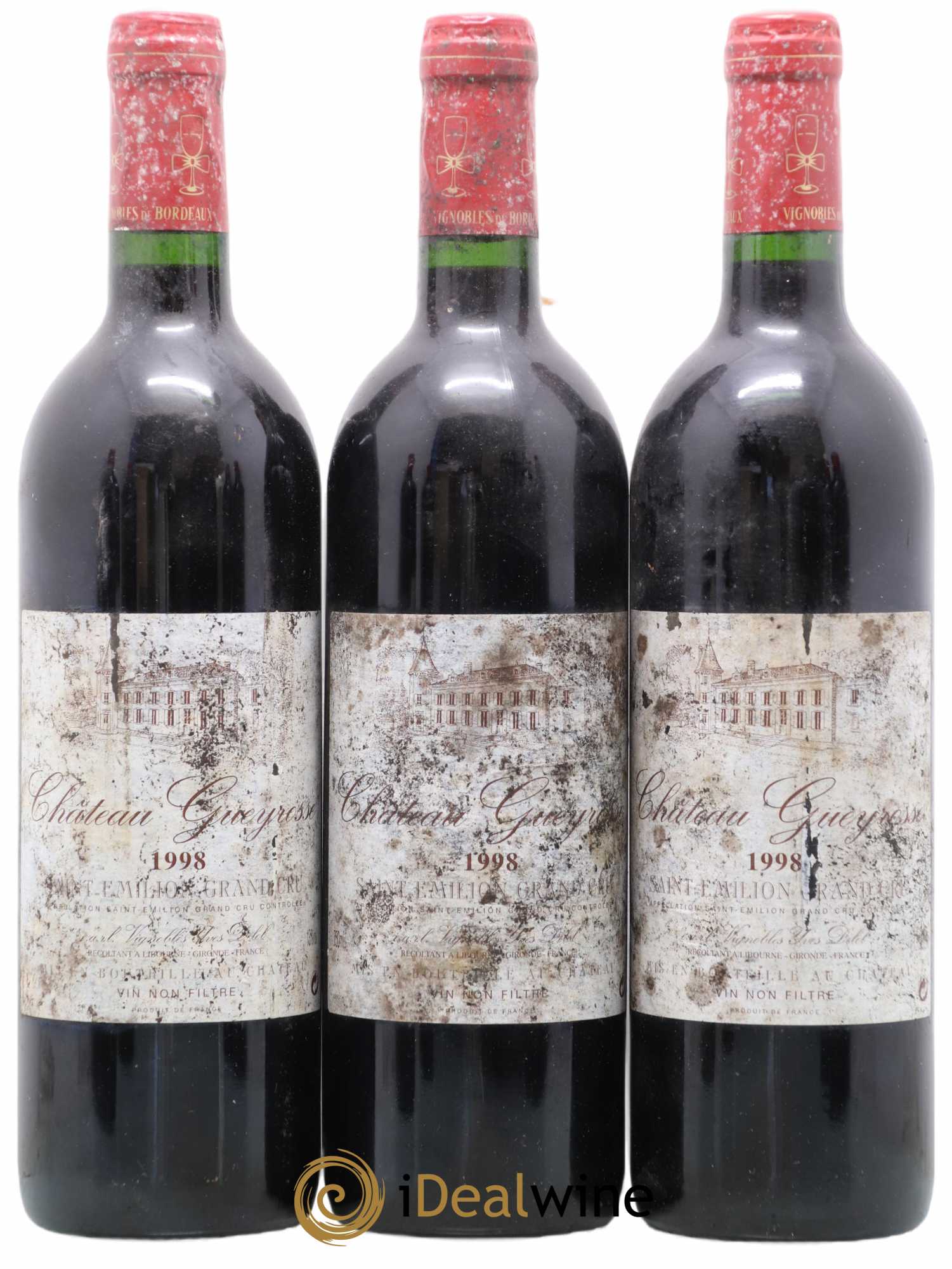 Saint-Émilion Grand Cru 1998 - Posten von 3 Flaschen - 0