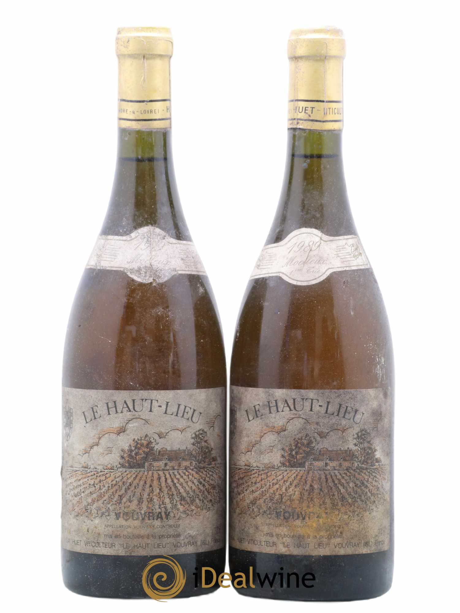 Vouvray Le Haut-Lieu Moelleux 1ère Trie Domaine Huet 1989 - Lotto di 2 bottiglie - 0