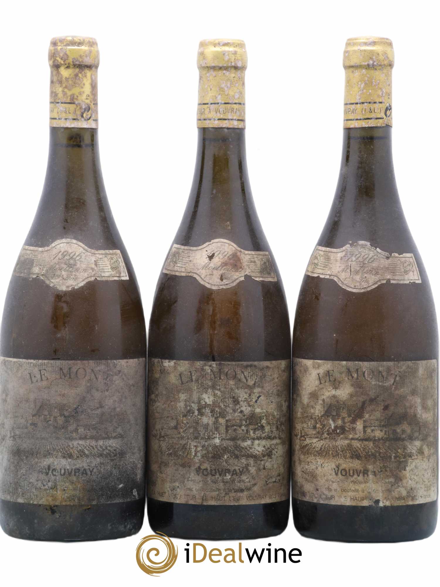 Vouvray Le Mont Moelleux 1ère Trie Domaine Huet 1996 - Lotto di 3 bottiglie - 0