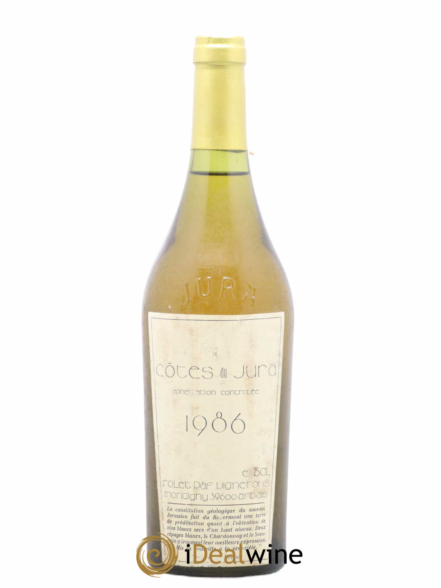 Côtes du Jura Tradition Domaine Rolet 1986 - Lot de 1 bouteille - 0