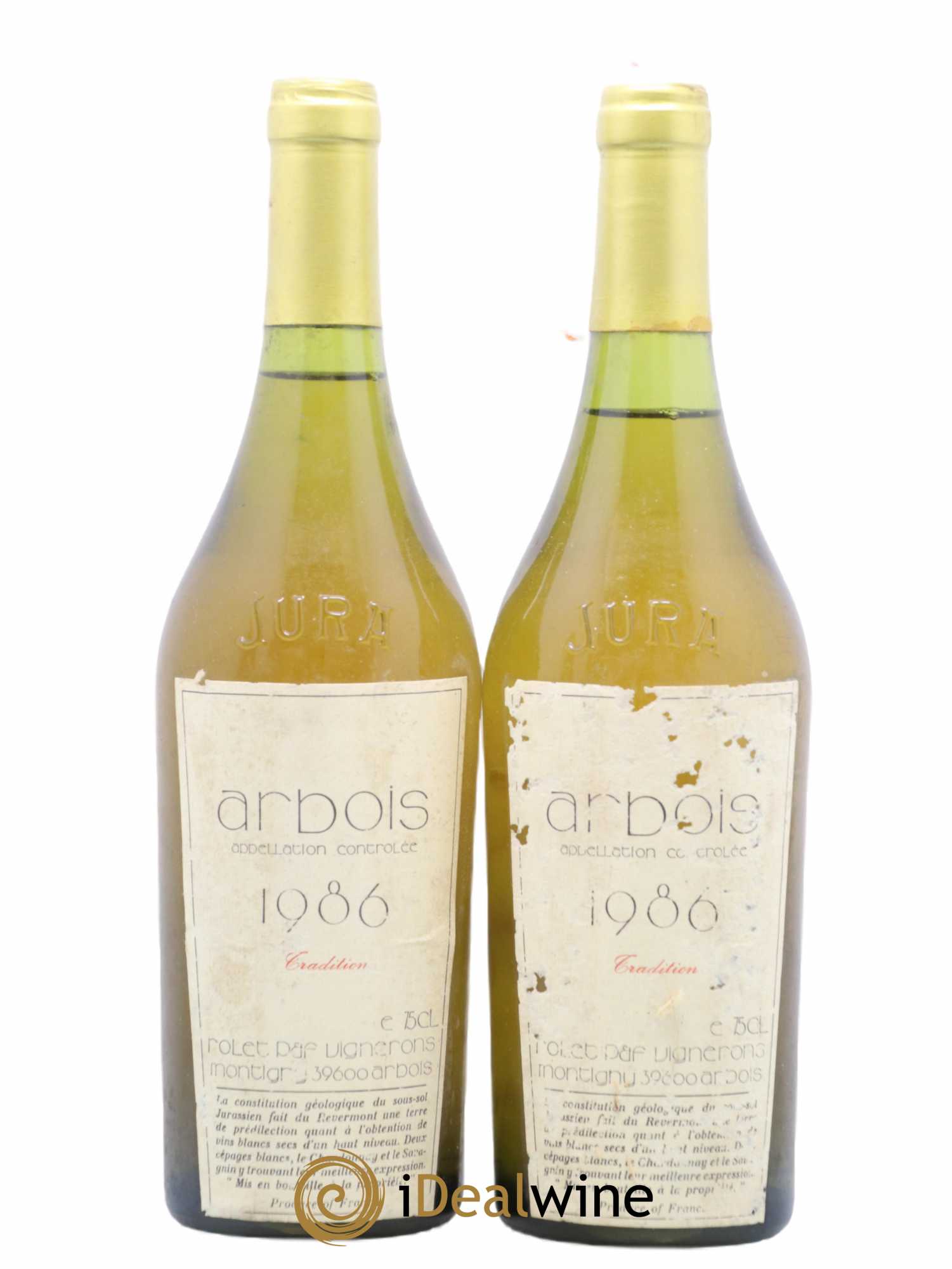 Arbois Tradition Domaine Rolet 1986 - Lot de 2 bouteilles - 0