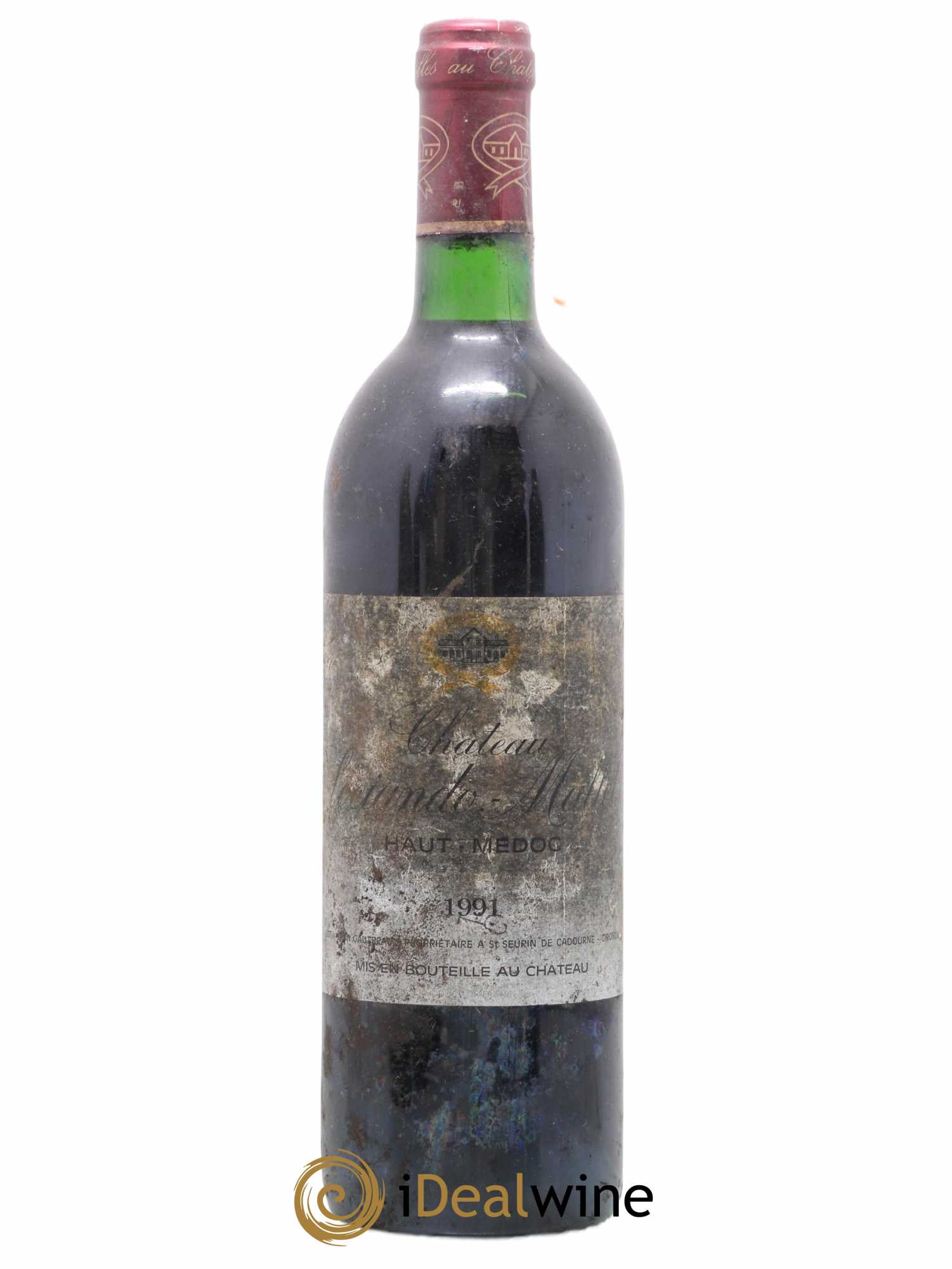 Château Sociando Mallet 1991 - Lot de 1 bouteille - 0