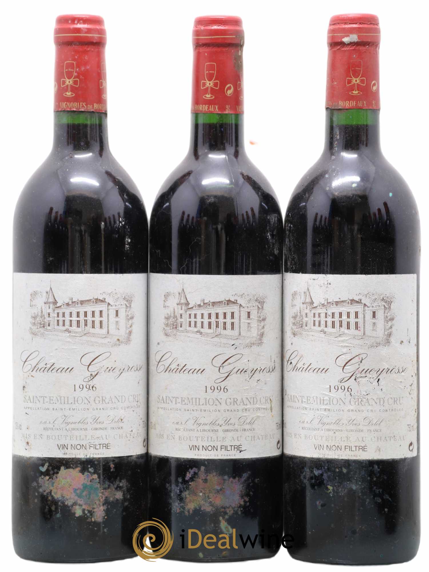 Saint-Émilion Grand Cru  1996 - Posten von 12 Flaschen - 1
