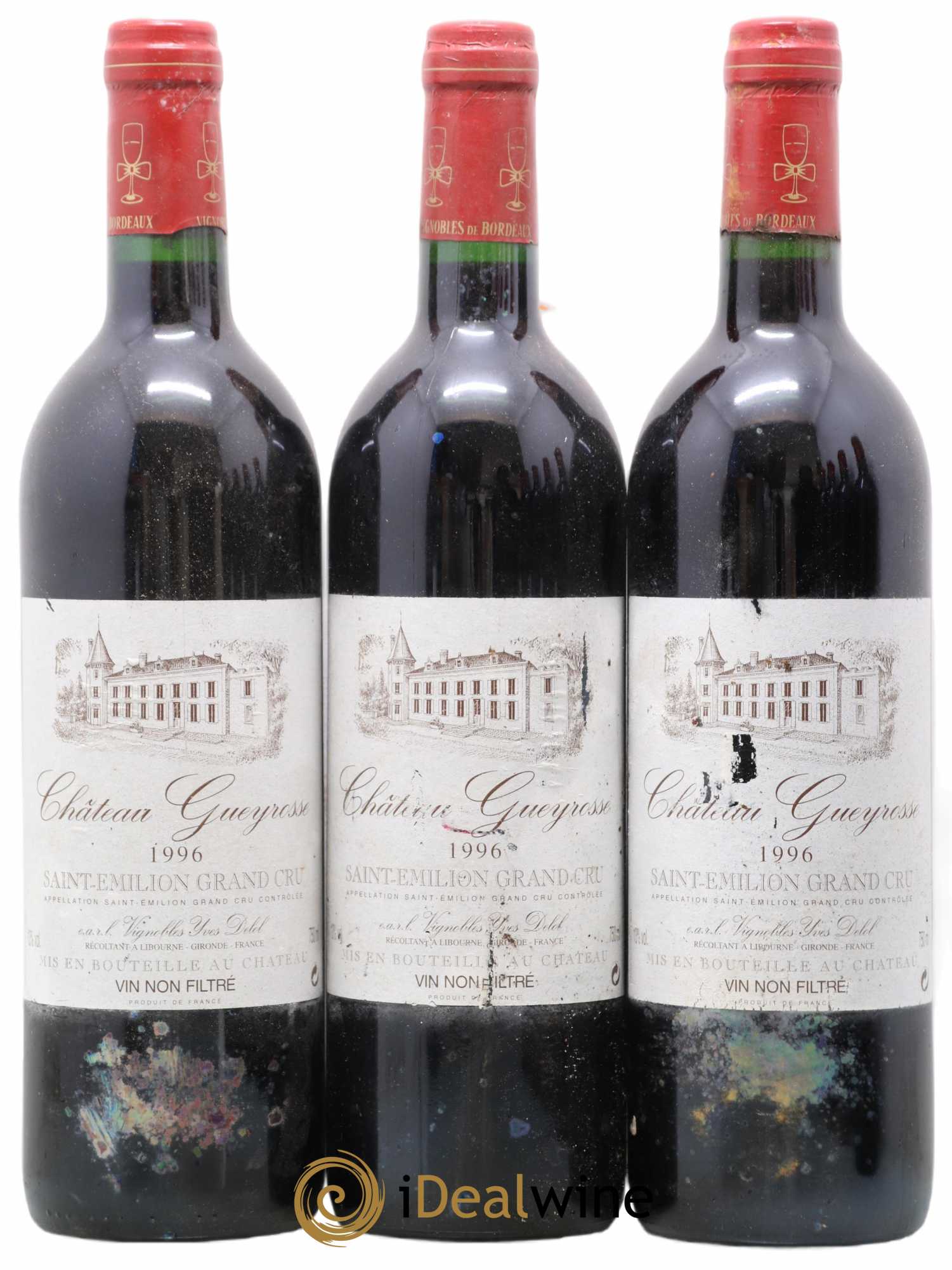 Saint-Émilion Grand Cru  1996 - Posten von 12 Flaschen - 2