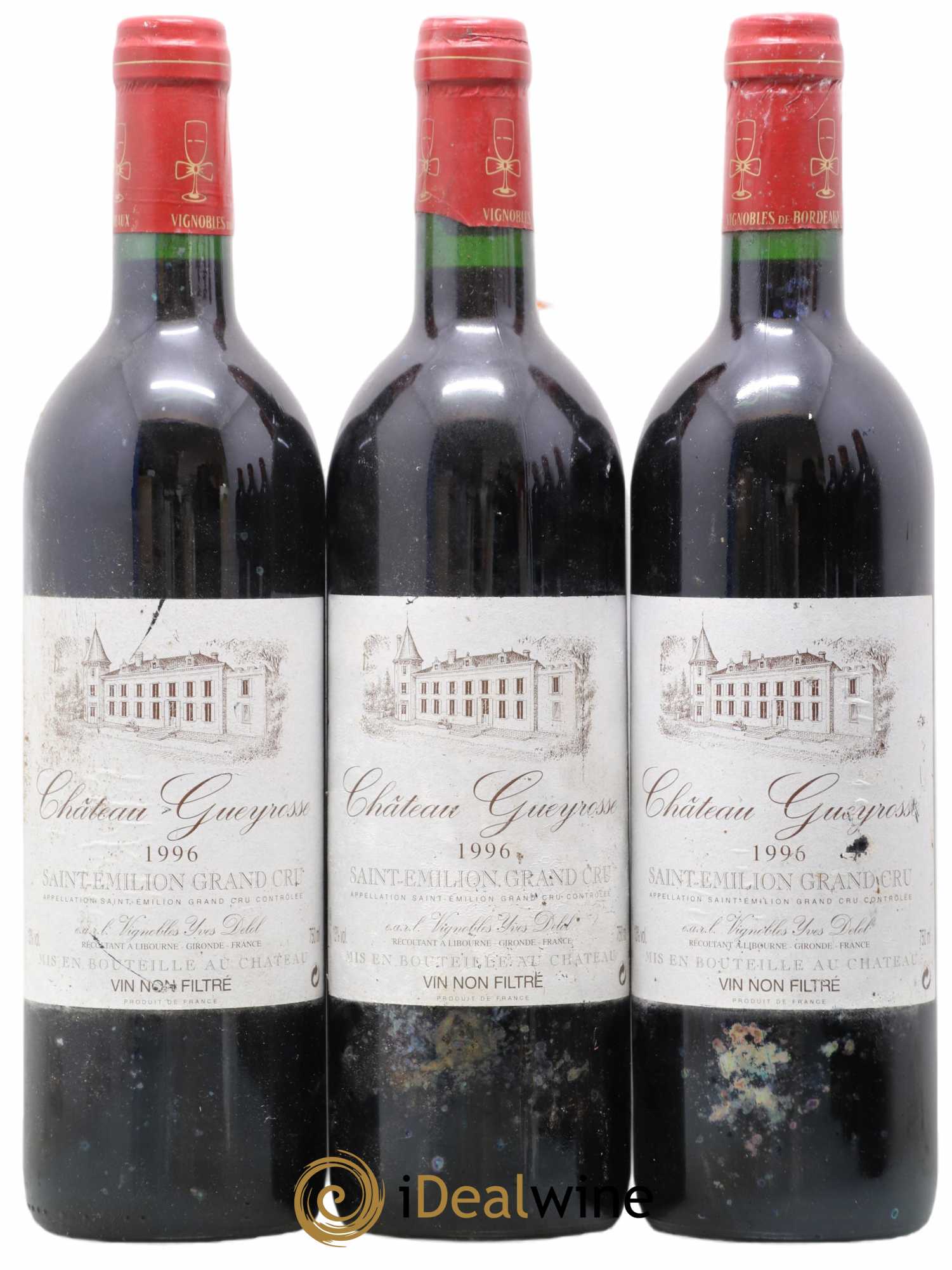 Saint-Émilion Grand Cru  1996 - Posten von 12 Flaschen - 3
