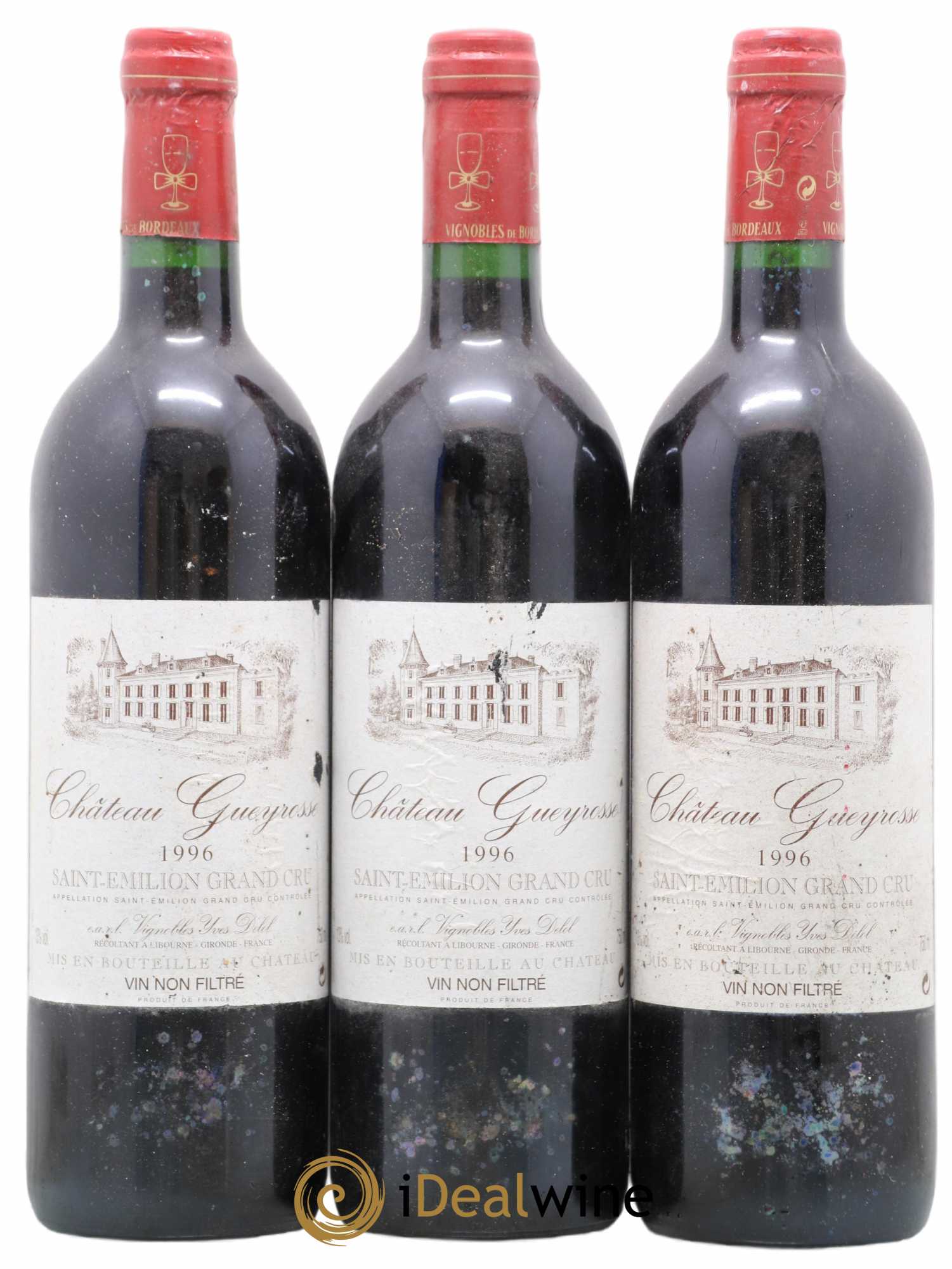 Saint-Émilion Grand Cru  1996 - Posten von 12 Flaschen - 4