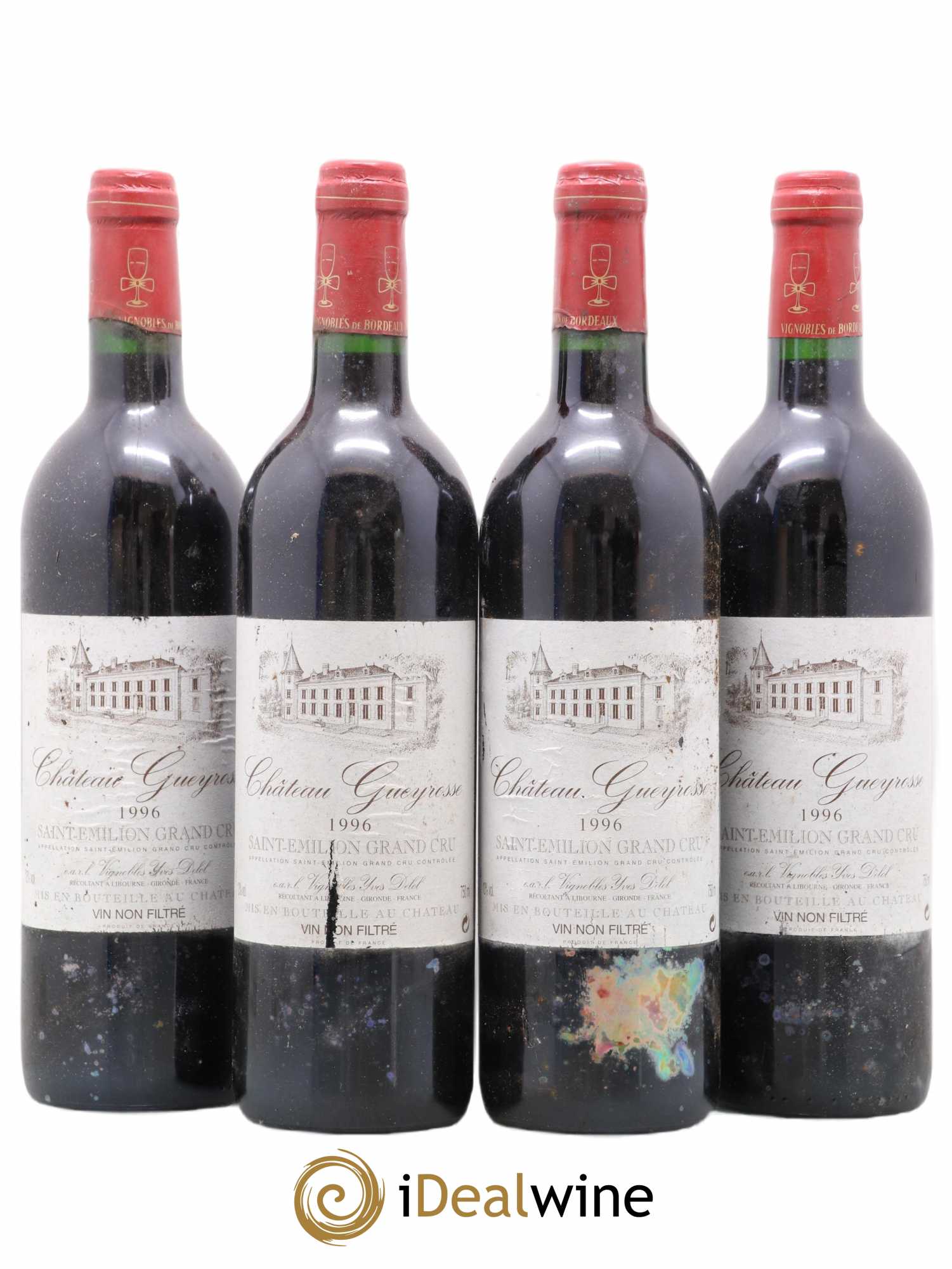 Saint-Émilion Grand Cru 1996 - Posten von 4 Flaschen - 0