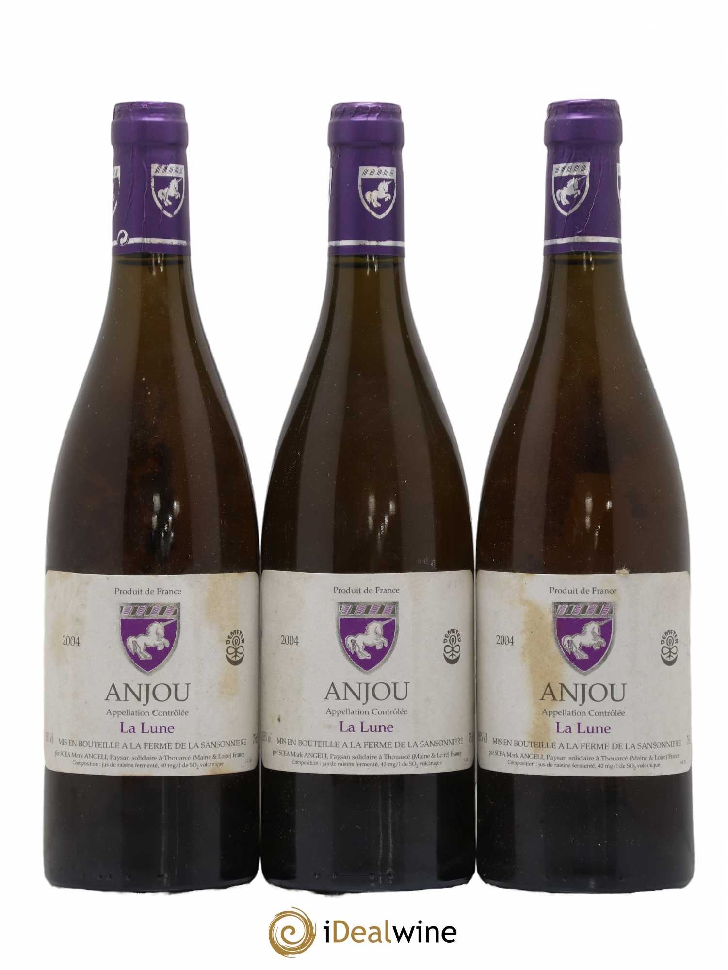 Vin de France La Lune Mark Angeli (Domaine) - Ferme de la Sansonnière 2004 - Lot de 3 bouteilles - 0