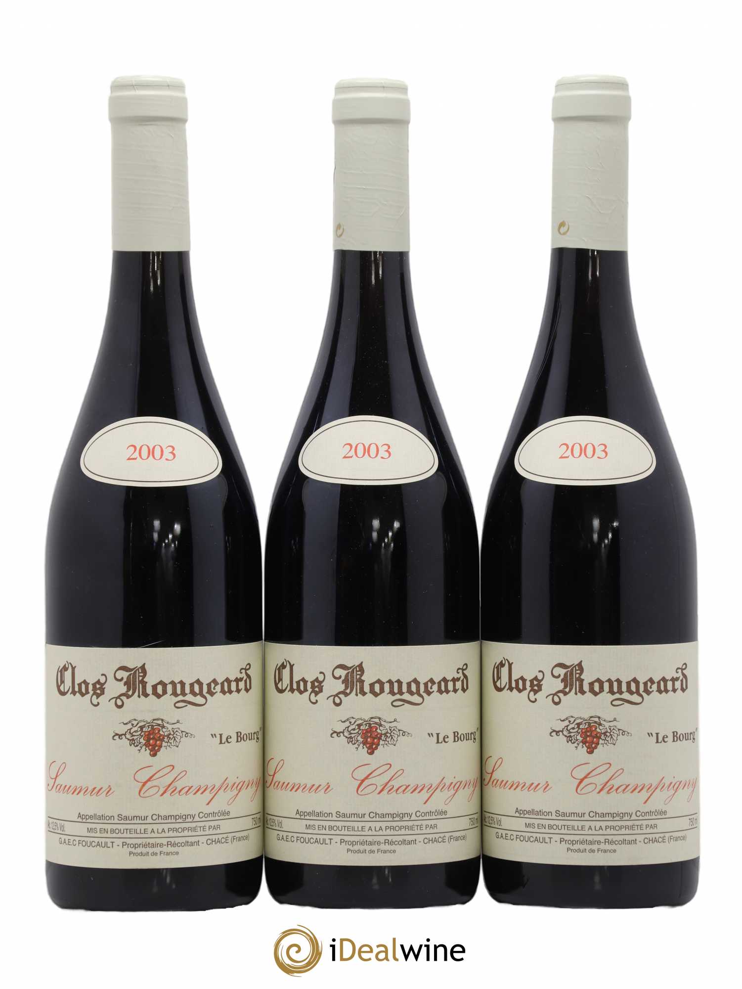Saumur-Champigny Le Bourg Clos Rougeard 2003 - Lot de 3 bouteilles - 0