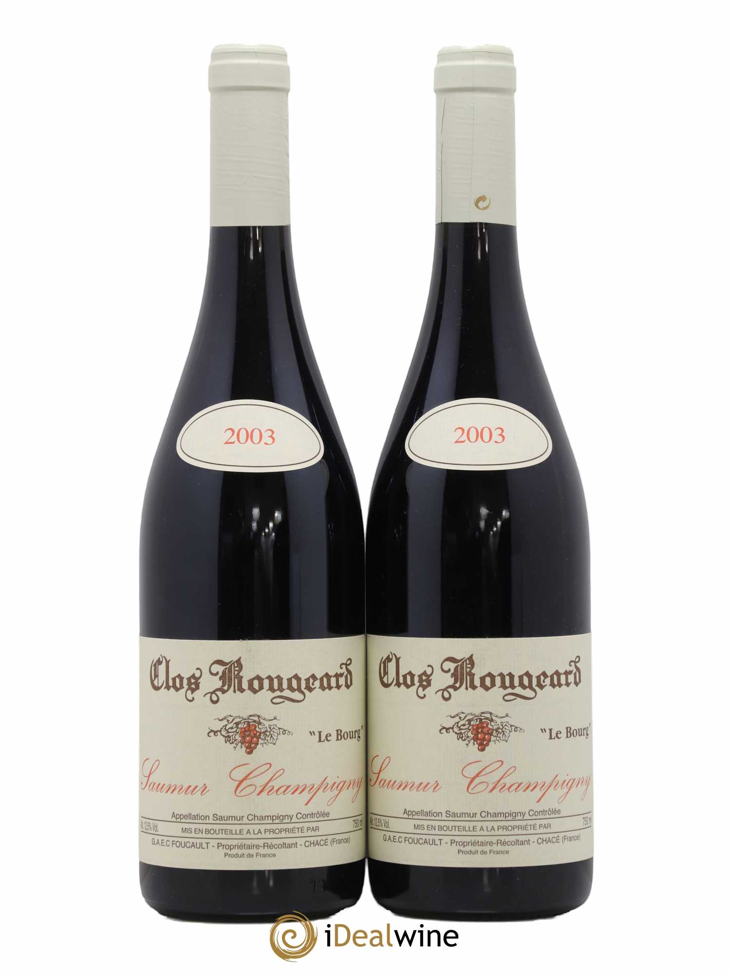 Saumur-Champigny Le Bourg Clos Rougeard 2003 - Lot de 2 bouteilles - 0