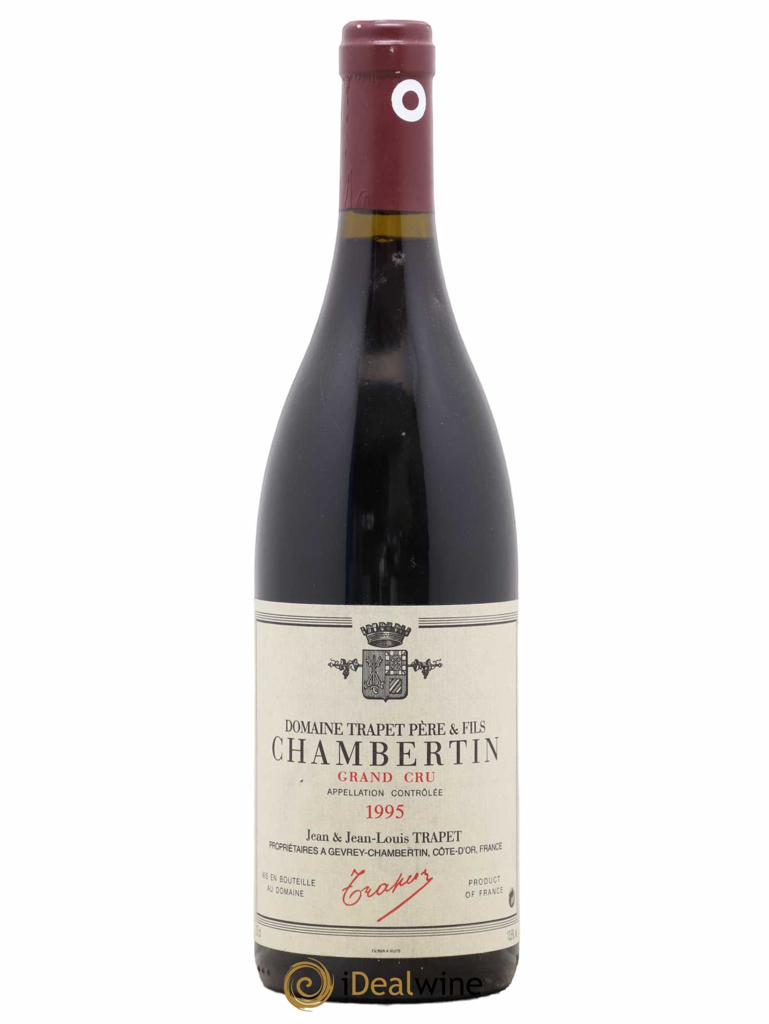Chambertin Grand Cru Domaine Trapet 1995 - Lot de 1 bouteille - 0