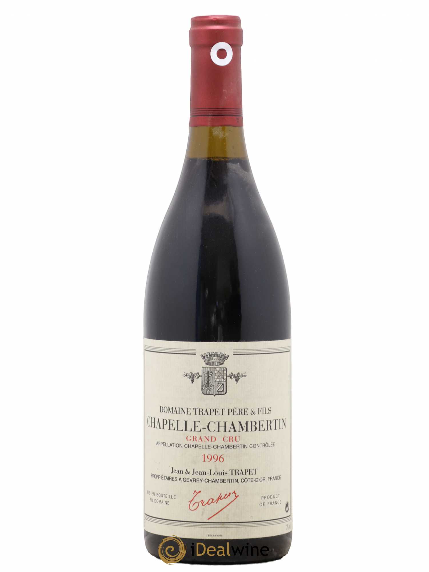 Chapelle-Chambertin Grand Cru Domaine Trapet 1996 - Lot de 1 bouteille - 0